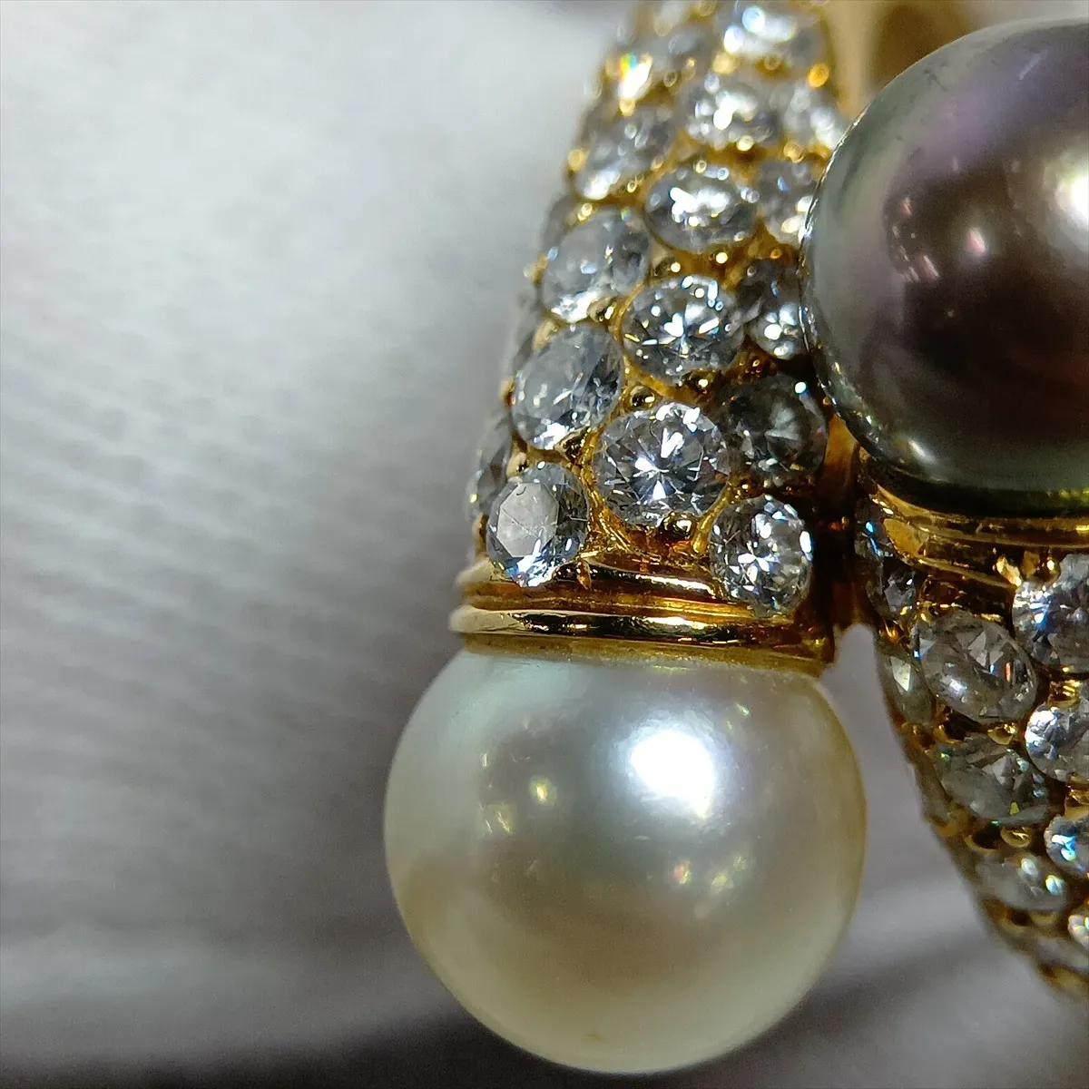 Pearl and Diamond Ring, 750 (Yellow Gold), 7.9g, approx. 8.0mm, B5156 P106. — view 7