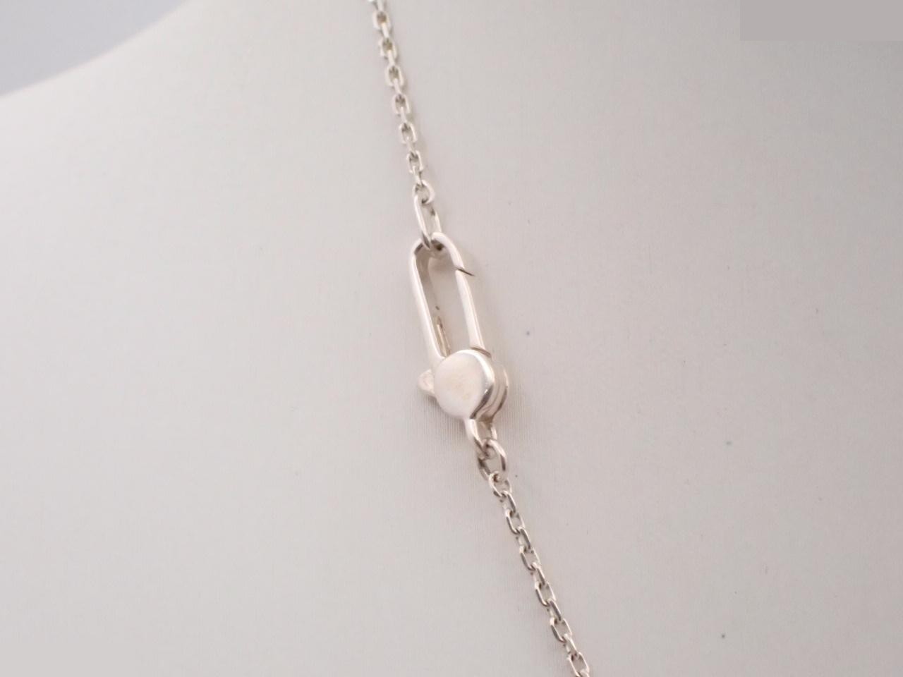 Necklace, butterfly and heart design, sterling silver (925), 6.8g, chain approximately 44cm. — view 2