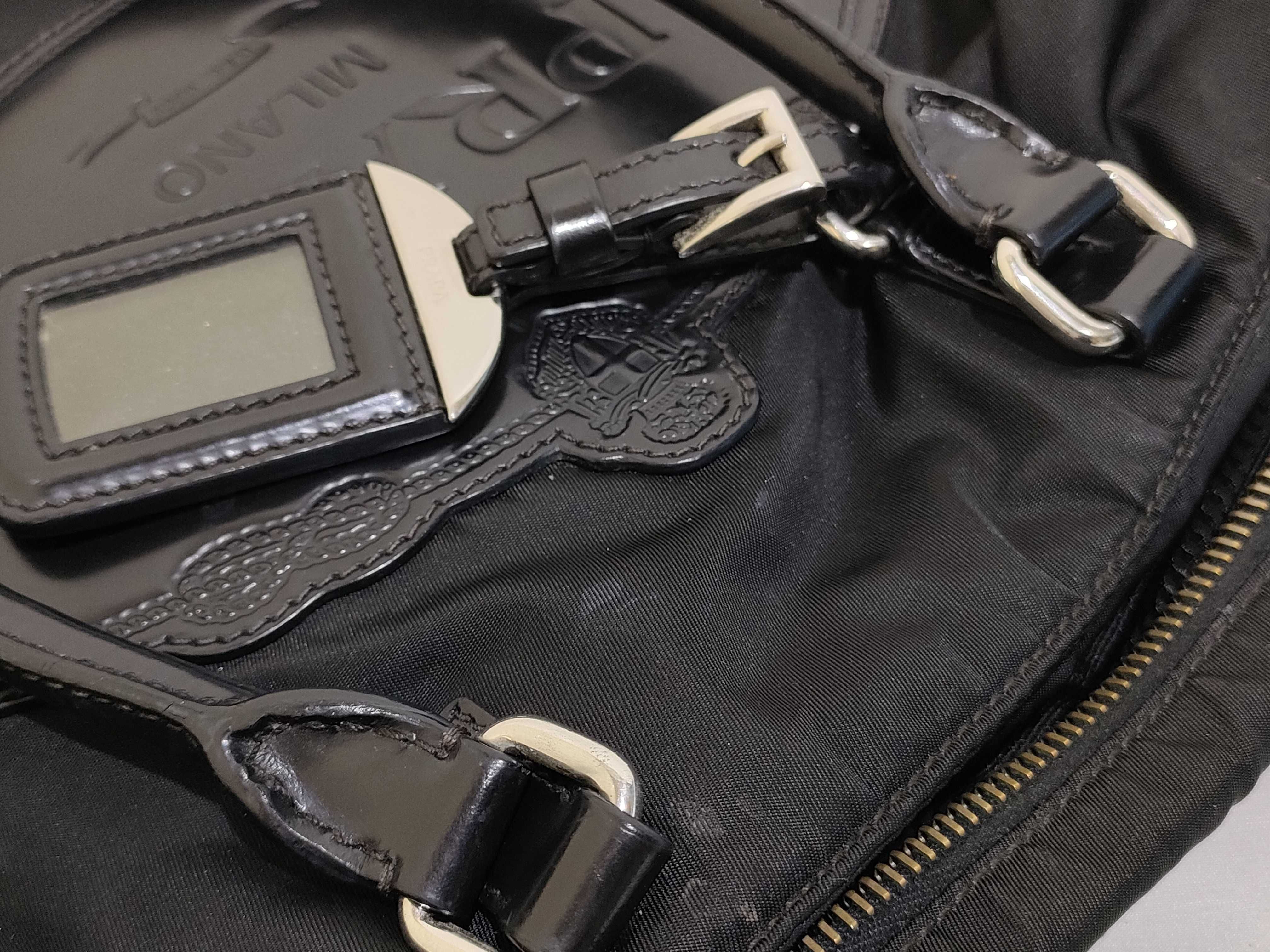 Nylon Prada Tessuto Handbag Black Handbag — view 15