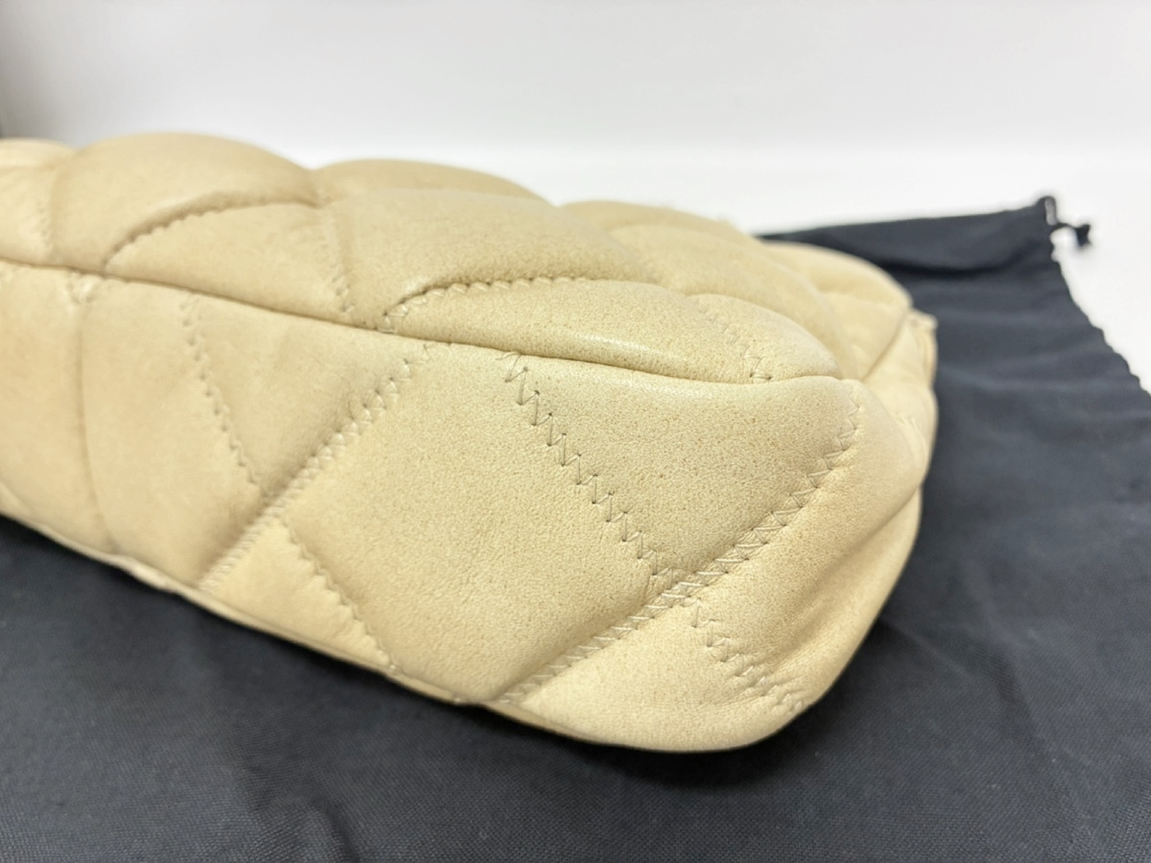 Matelassé Chain Bag, Bubble Quilted Leather — view 4