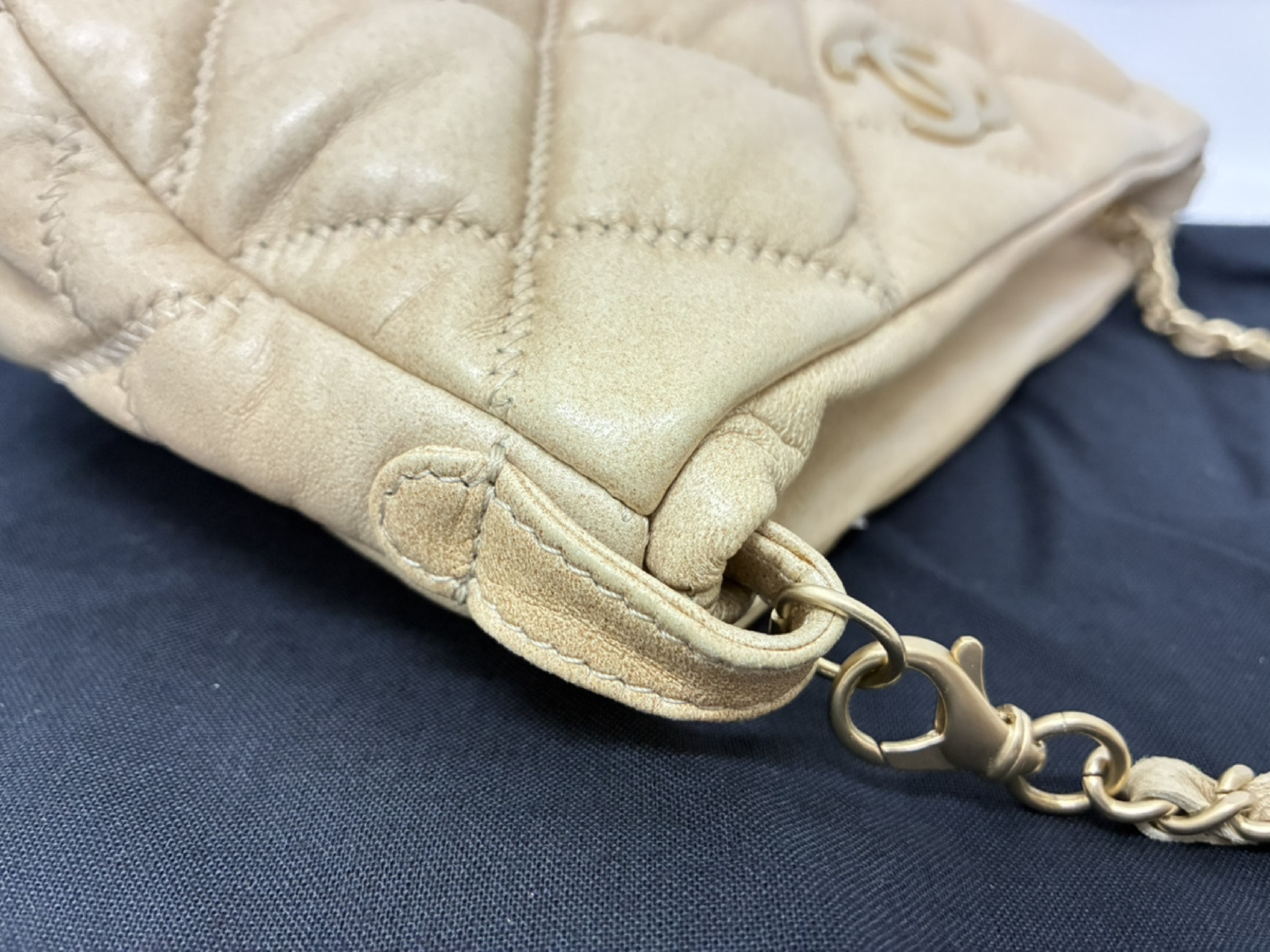 Matelassé Chain Bag, Bubble Quilted Leather — view 5