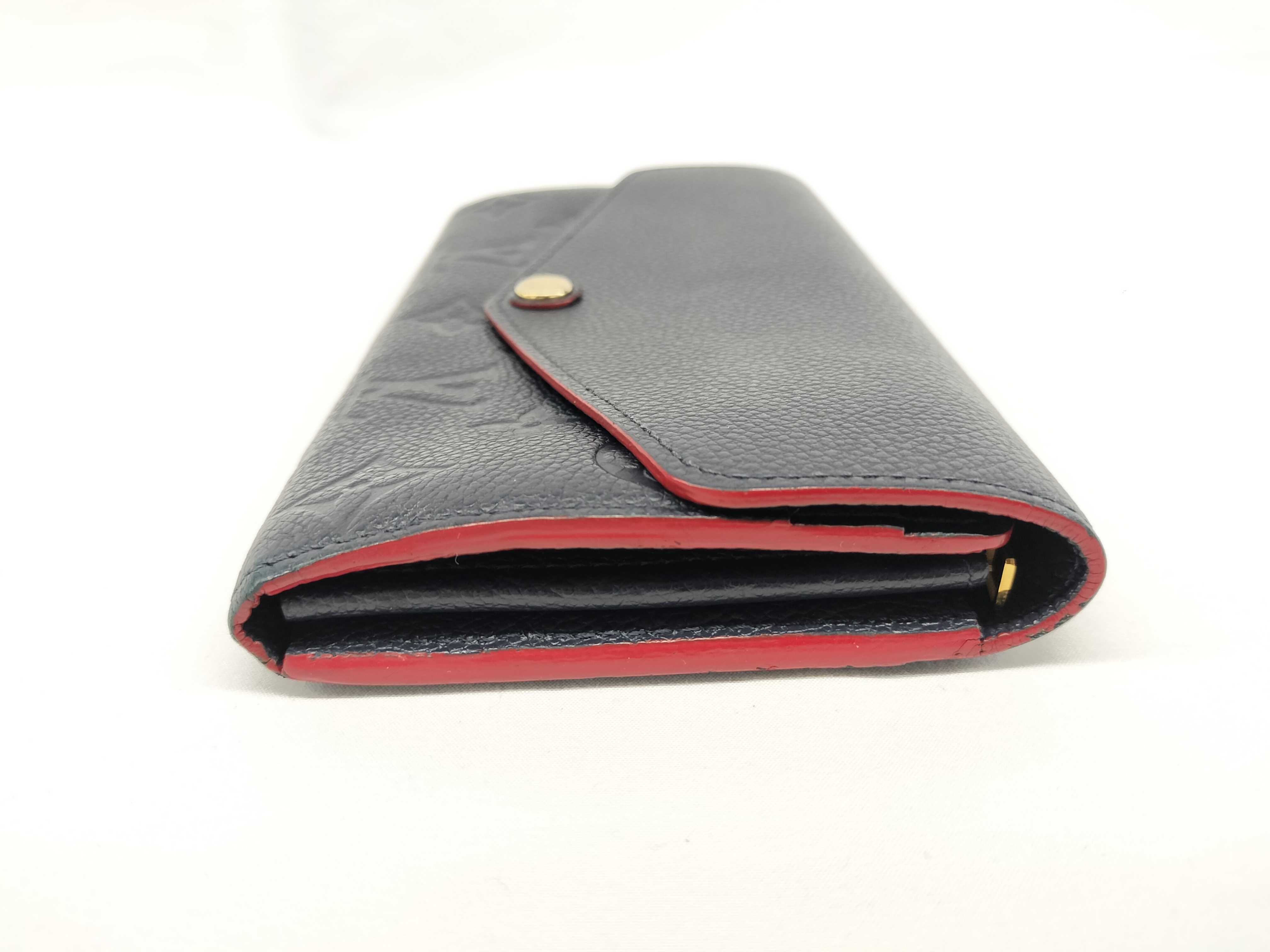 Monogram Empreinte Portefeuille Sarah M62125 Marine Rouge Wallet — view 3