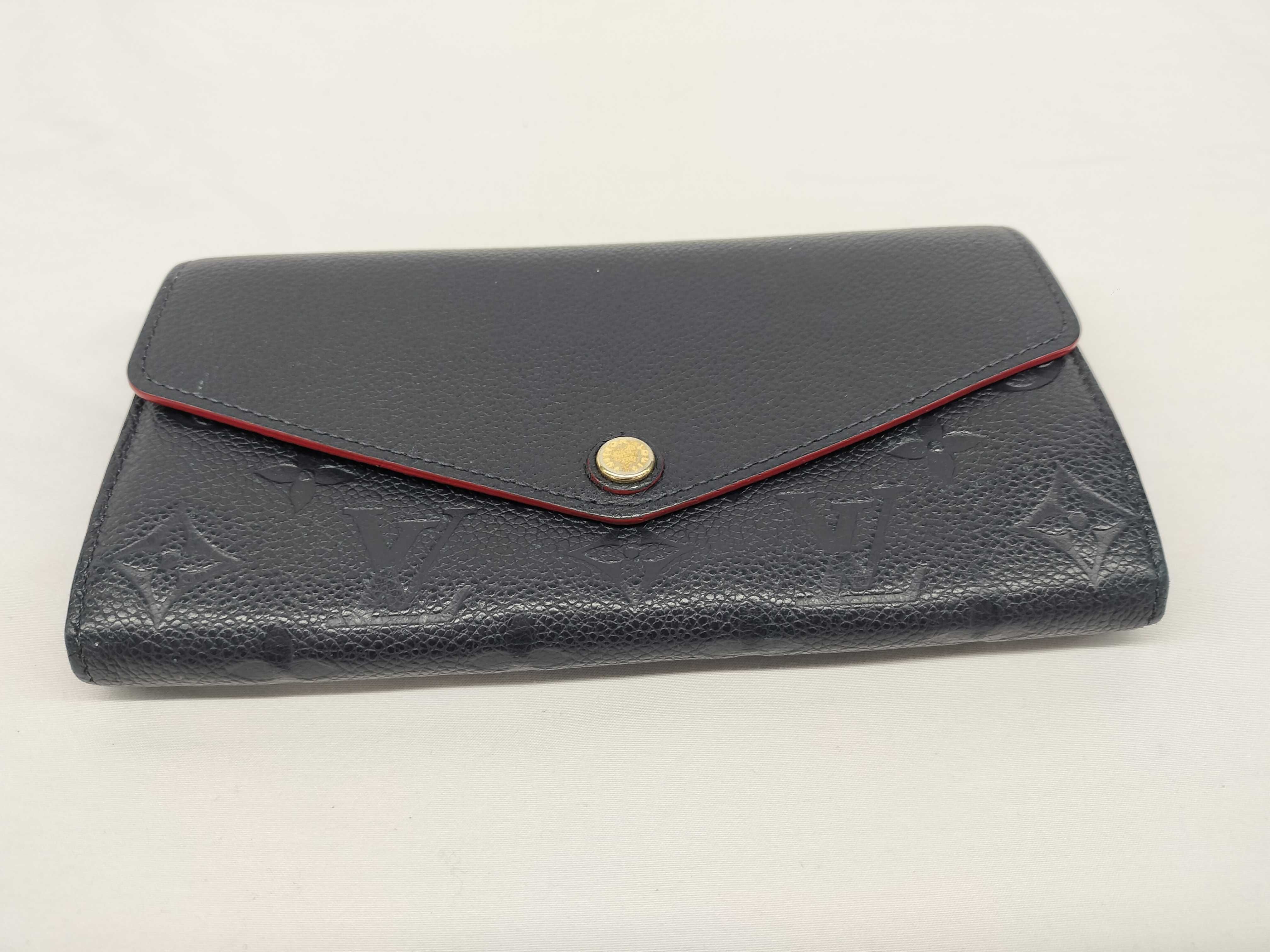 Monogram Empreinte Portefeuille Sarah M62125 Marine Rouge Wallet — view 5