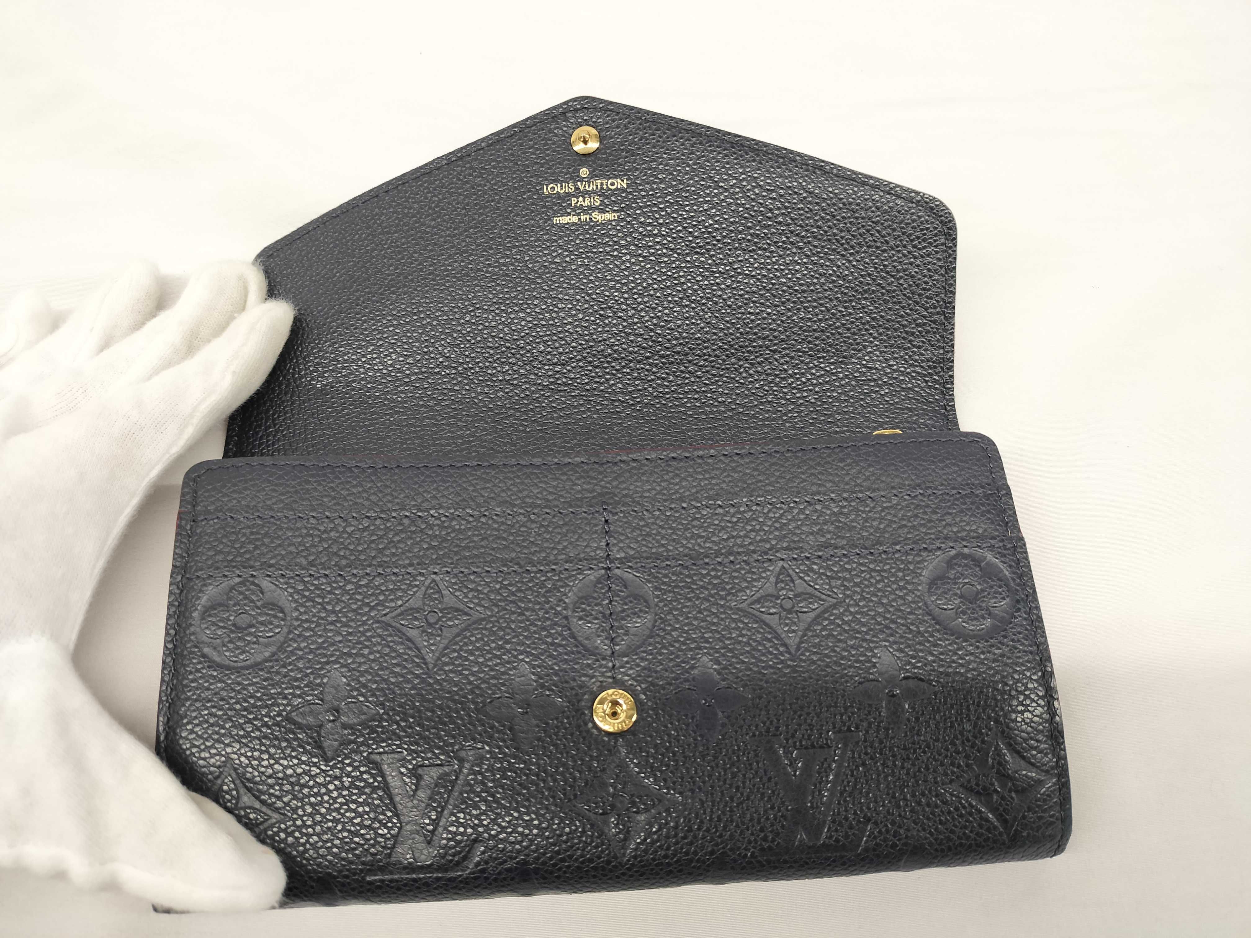 Monogram Empreinte Portefeuille Sarah M62125 Marine Rouge Wallet — view 7