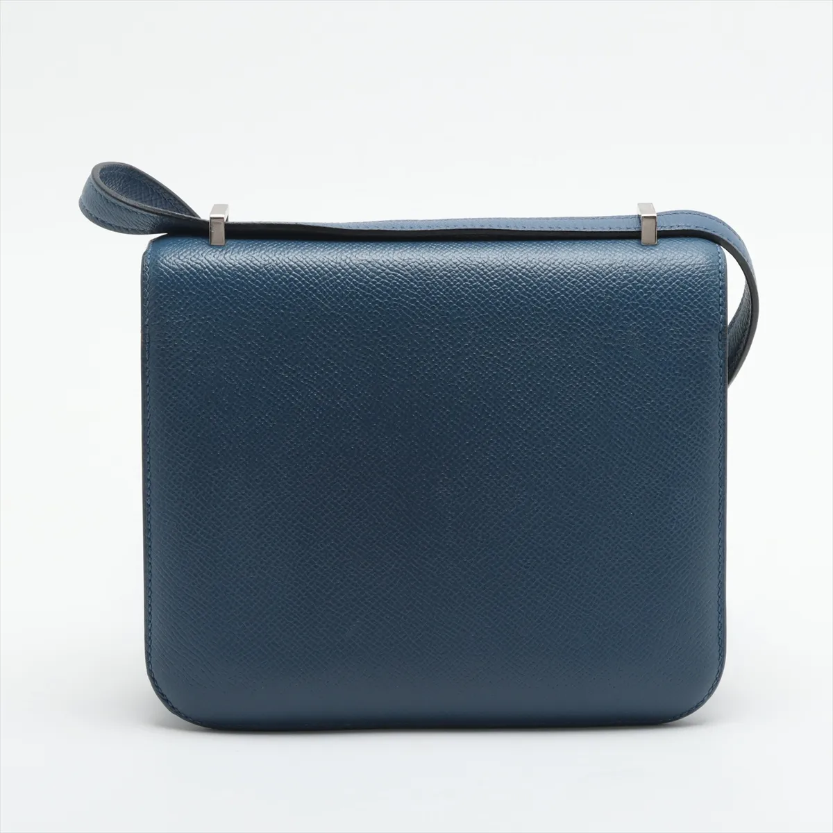 [Individually wrapped] Hermes Mini Constance 3 Verso Vaux Epson Blue Agate x Grimuet Silver Hardware A:2017 — view 2