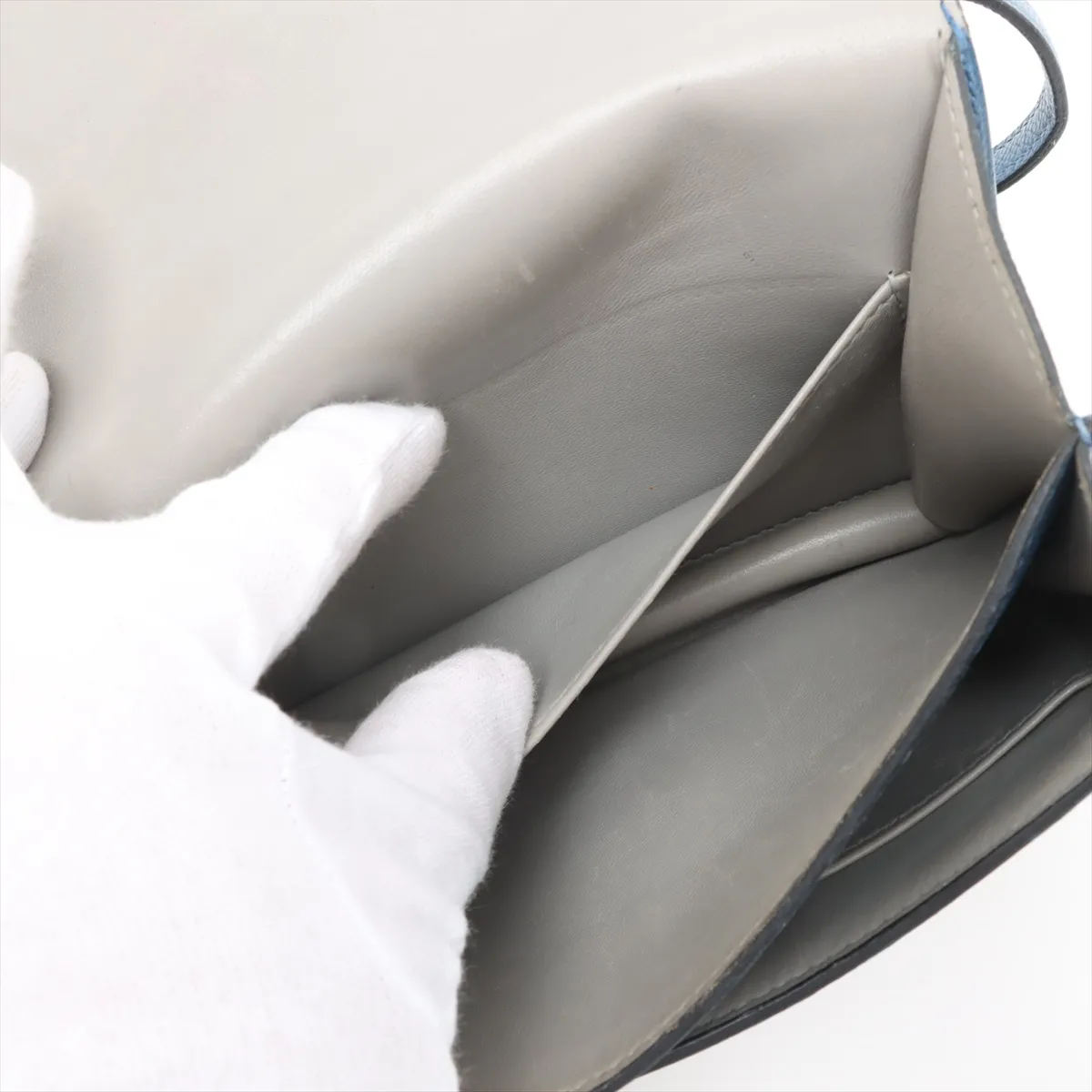 [Individually wrapped] Hermes Mini Constance 3 Verso Vaux Epson Blue Agate x Grimuet Silver Hardware A:2017 — view 7