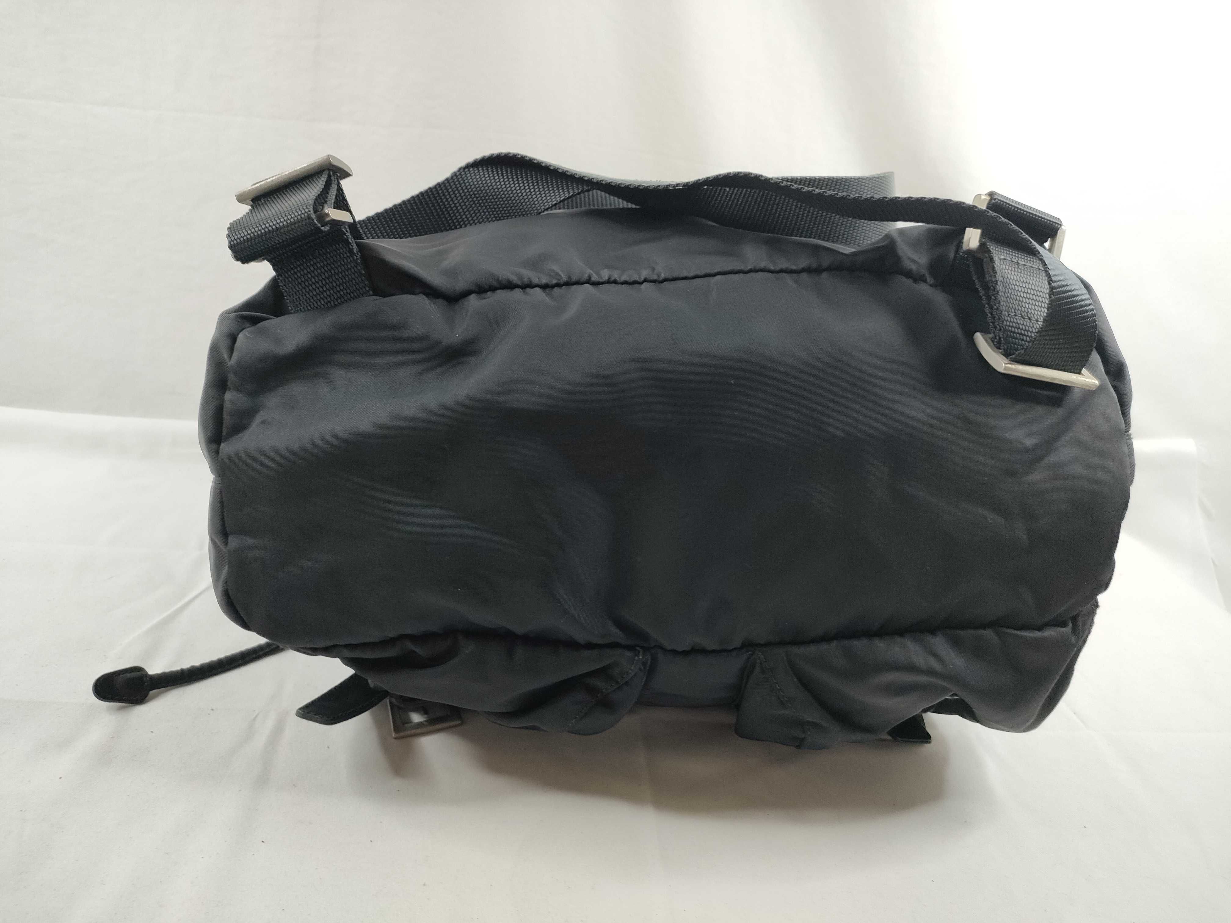 nylon backpack, black nylon backpack. — view 4