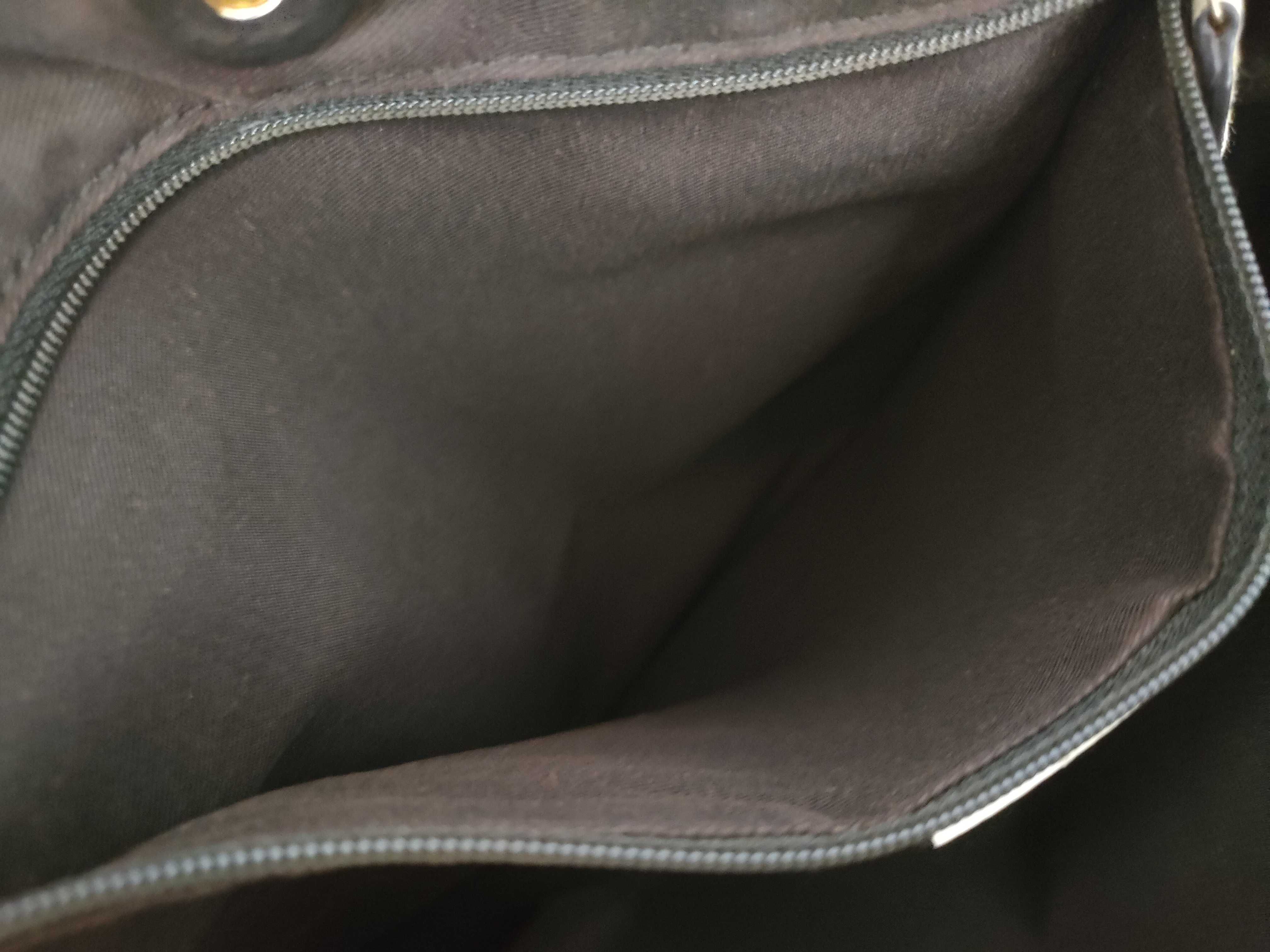 handbag, one-shoulder style, leather and canvas, GG pattern. — view 10