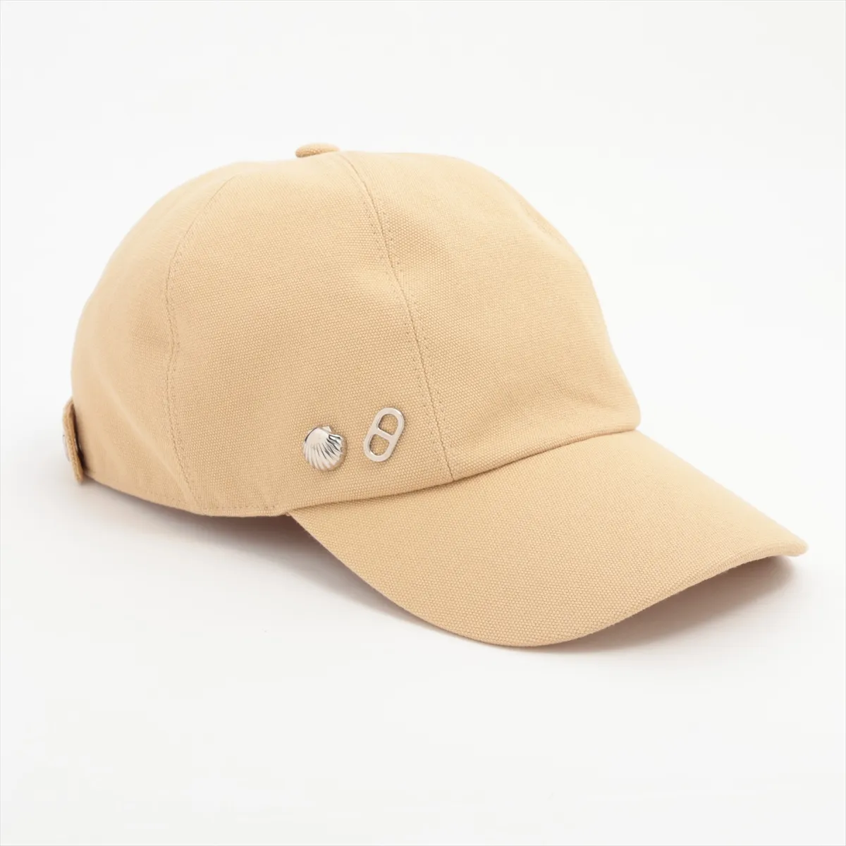 Serena Seashell Cap, size 57, cotton, beige. Shows signs of wear, — view 2