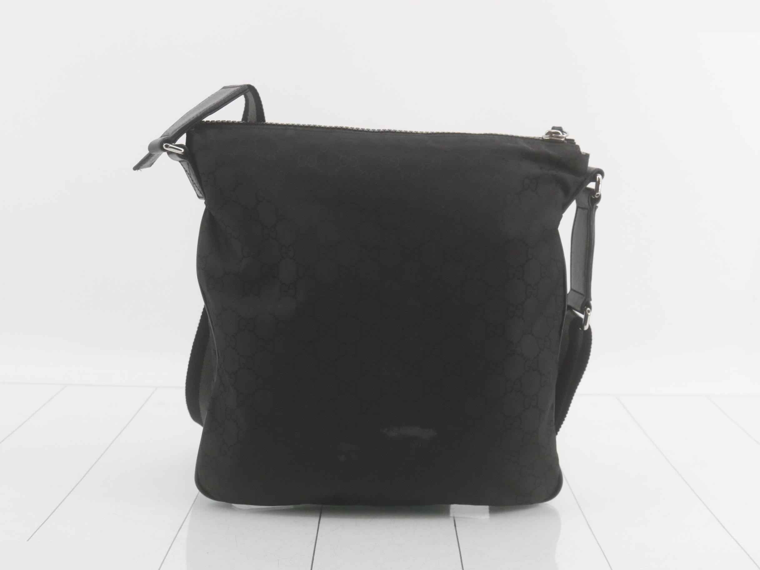 GG Nylon Shoulder Bag, Black — view 2