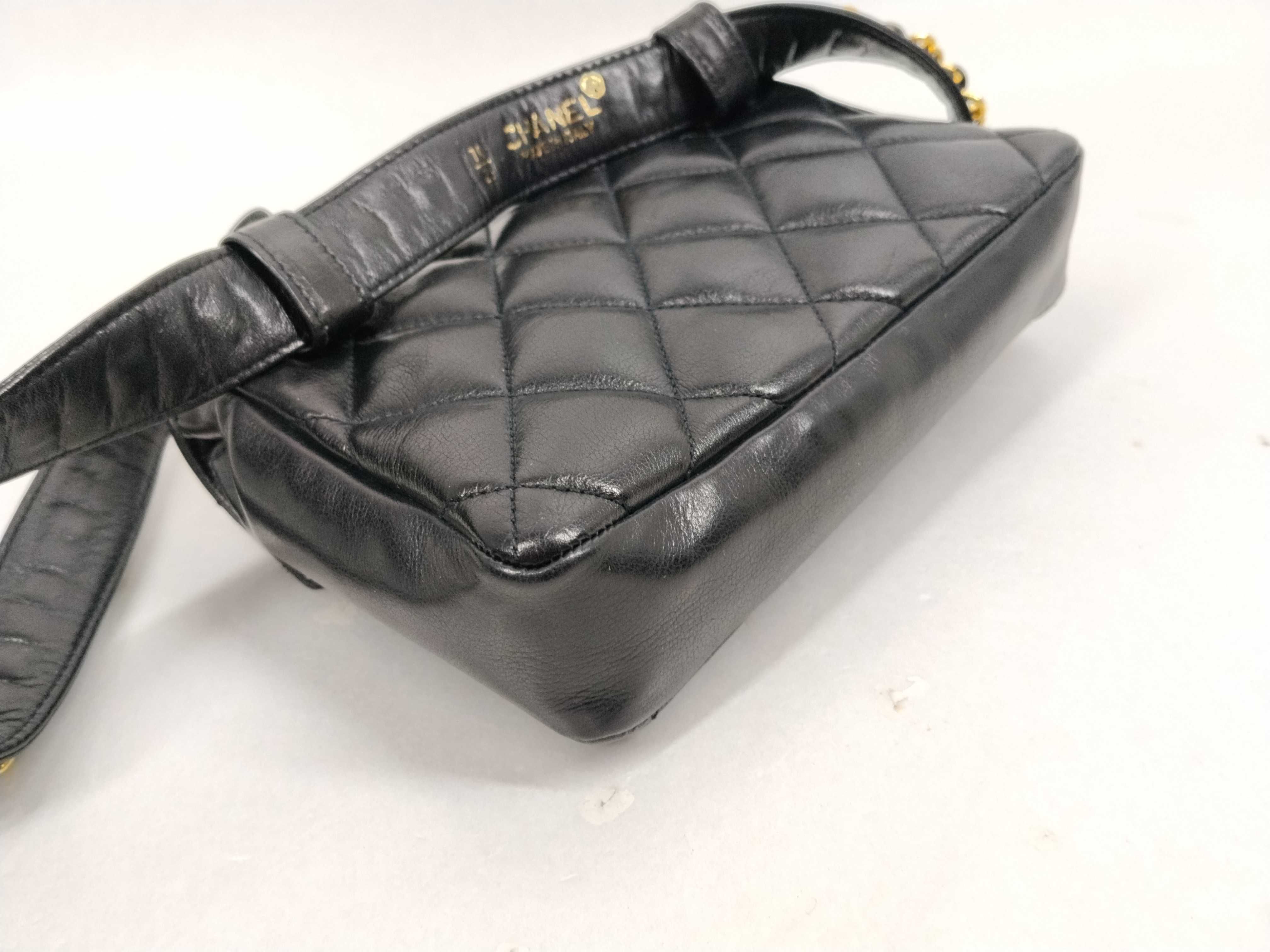 Lambskin Waist Bag, Black — view 4