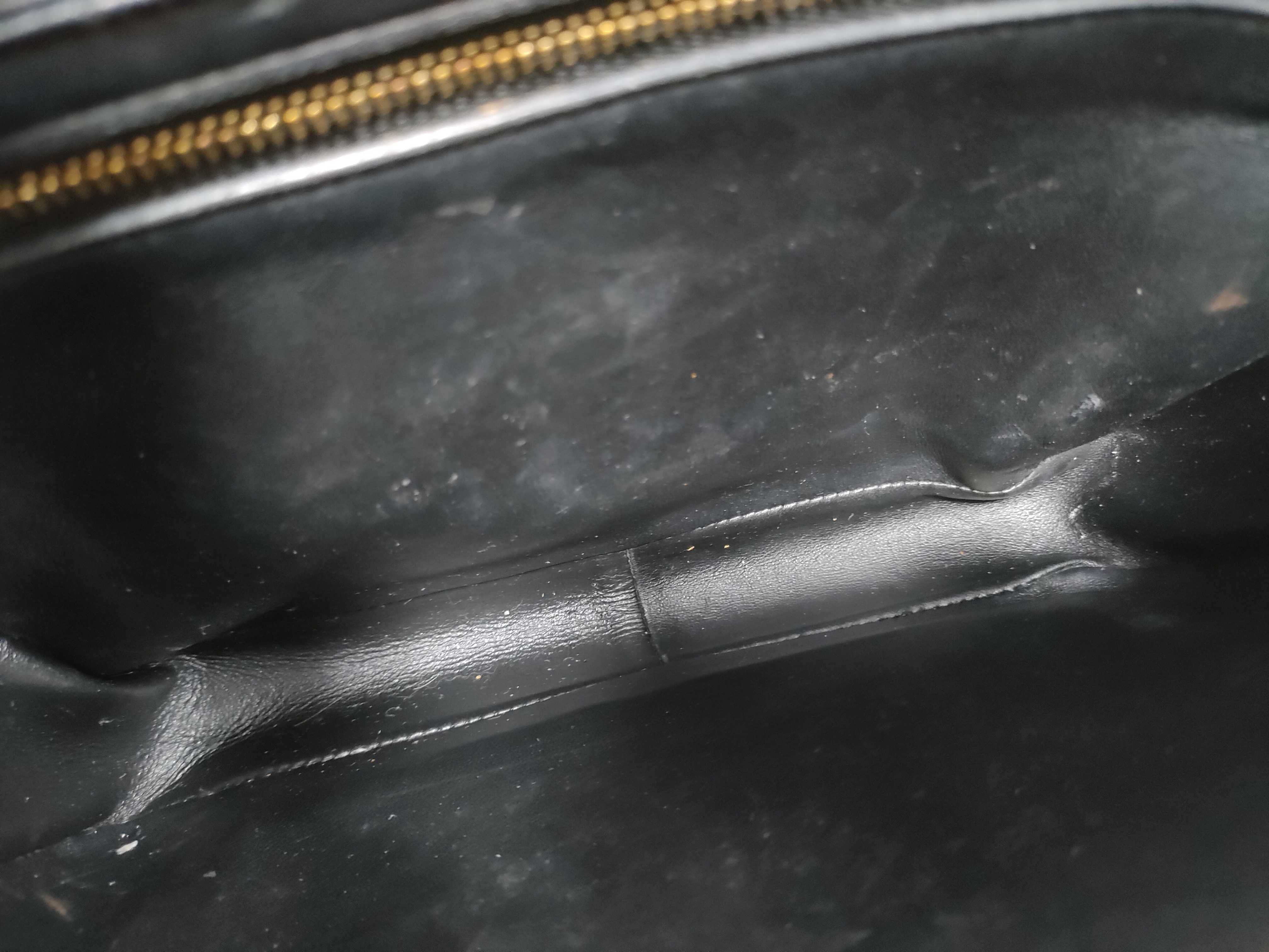 FR- Triomphe Leather Shoulder bag Black — view 14