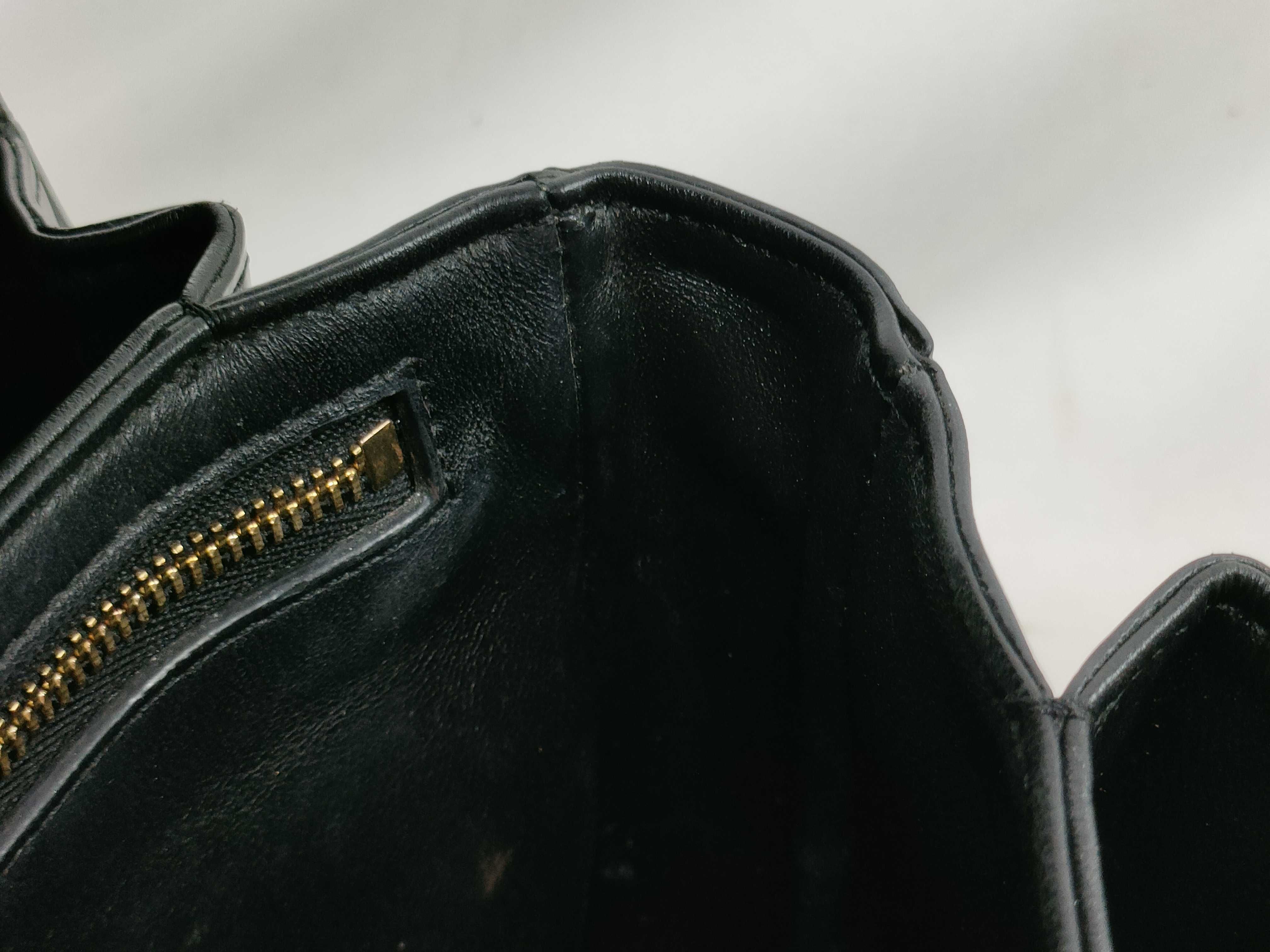 FR- Triomphe Leather Shoulder bag Black — view 15