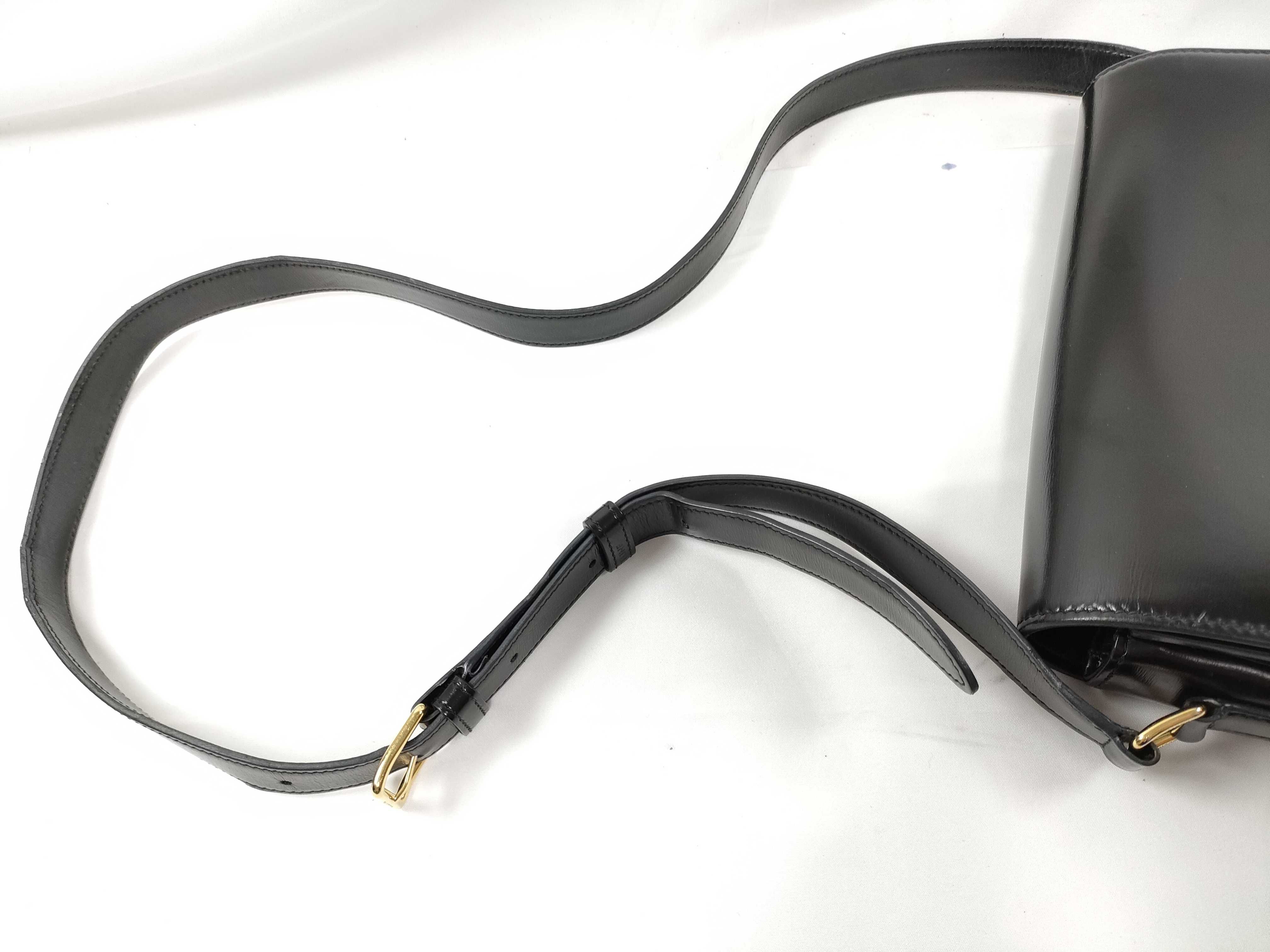 FR- Triomphe Leather Shoulder bag Black — view 3