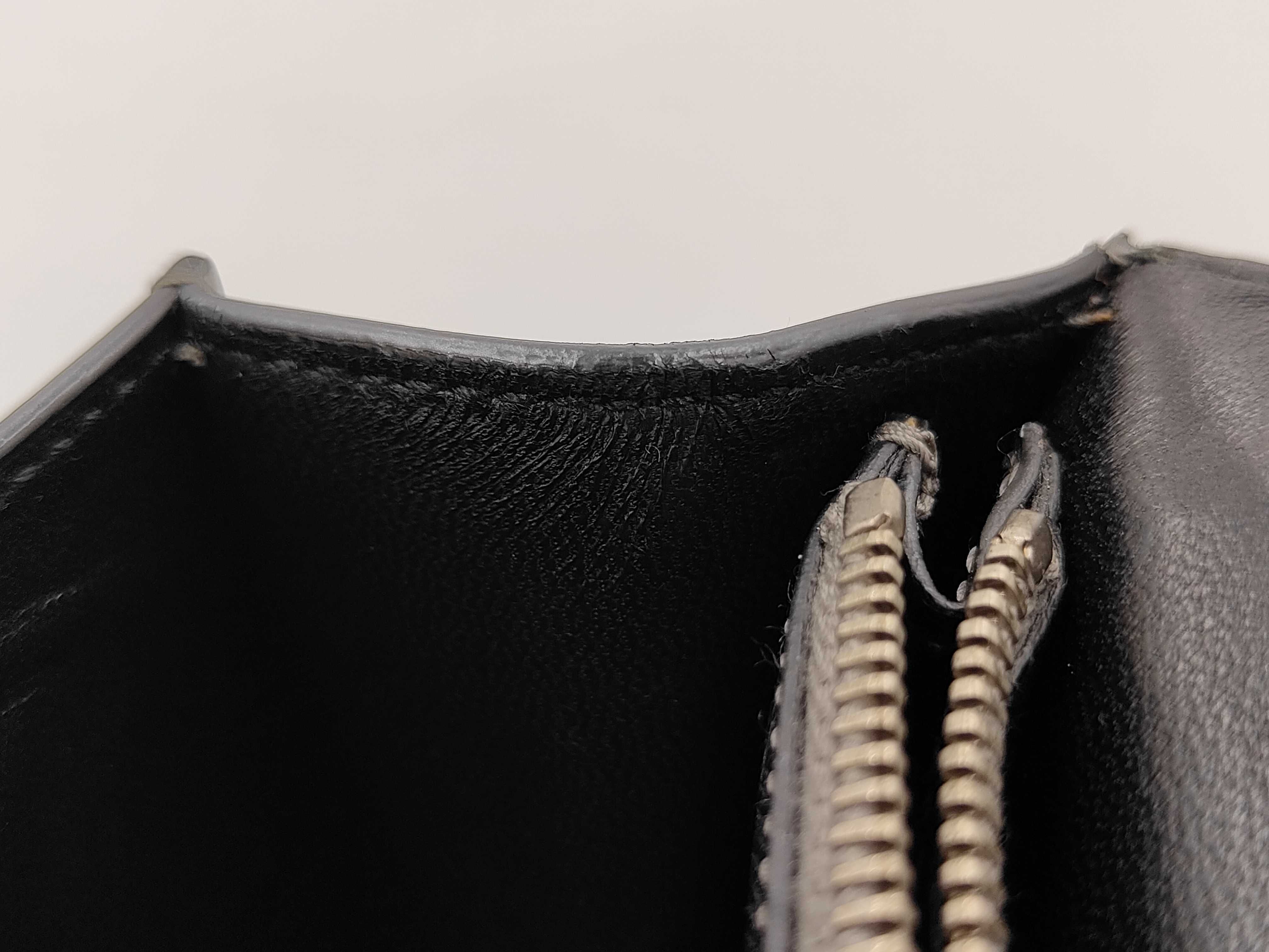 Locking Flap Shoulder Bag, Saffiano Leather, Silver — view 10