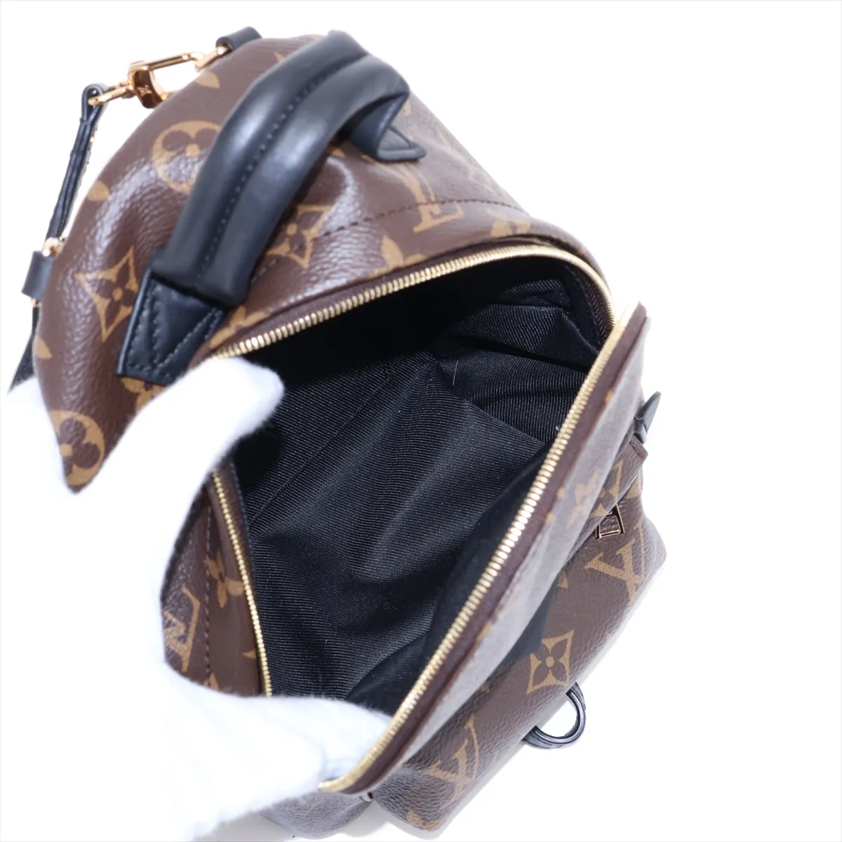 Monogram Palm Springs Backpack MINI M44873 Brown (RFID detected) — view 7