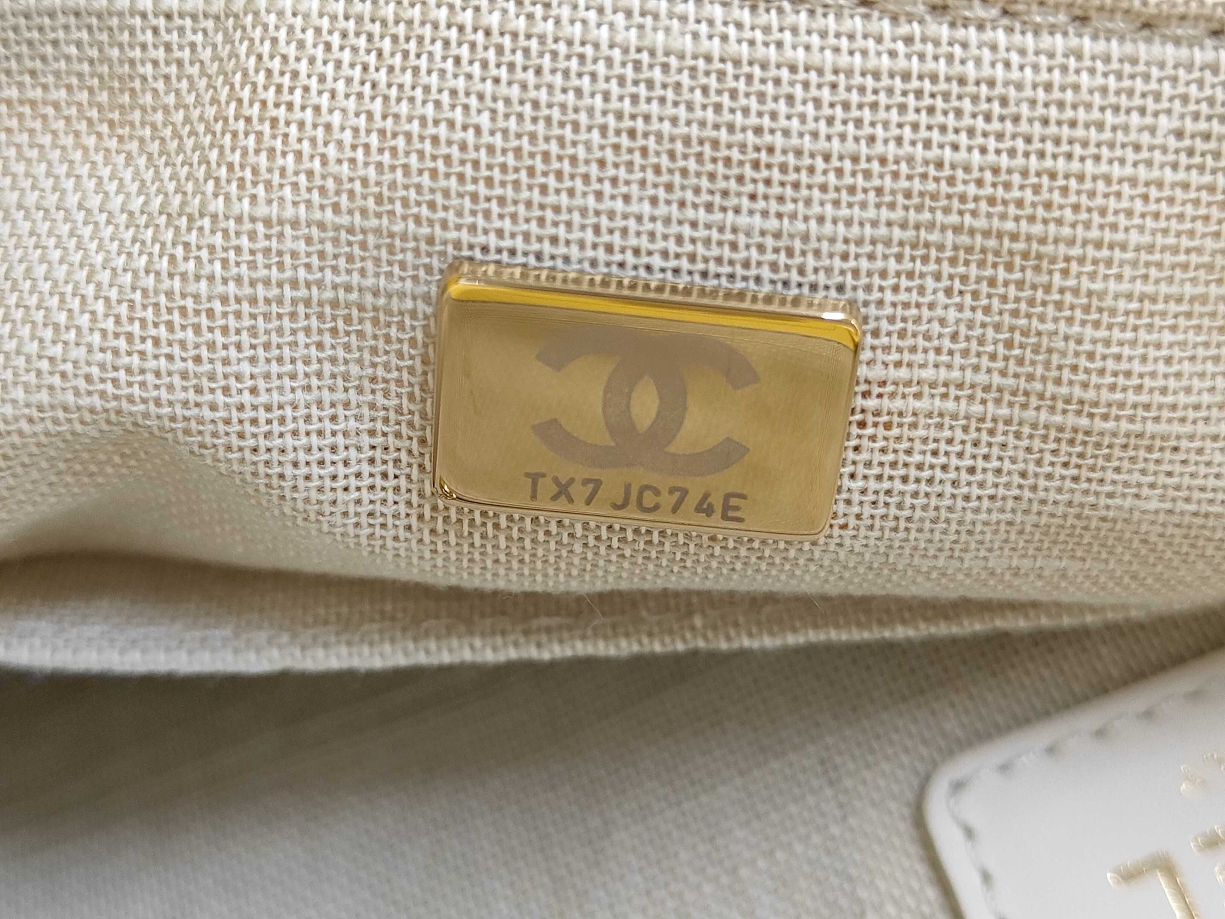 Deauville MM Tote Bag with Pouch, Yellow — view 15