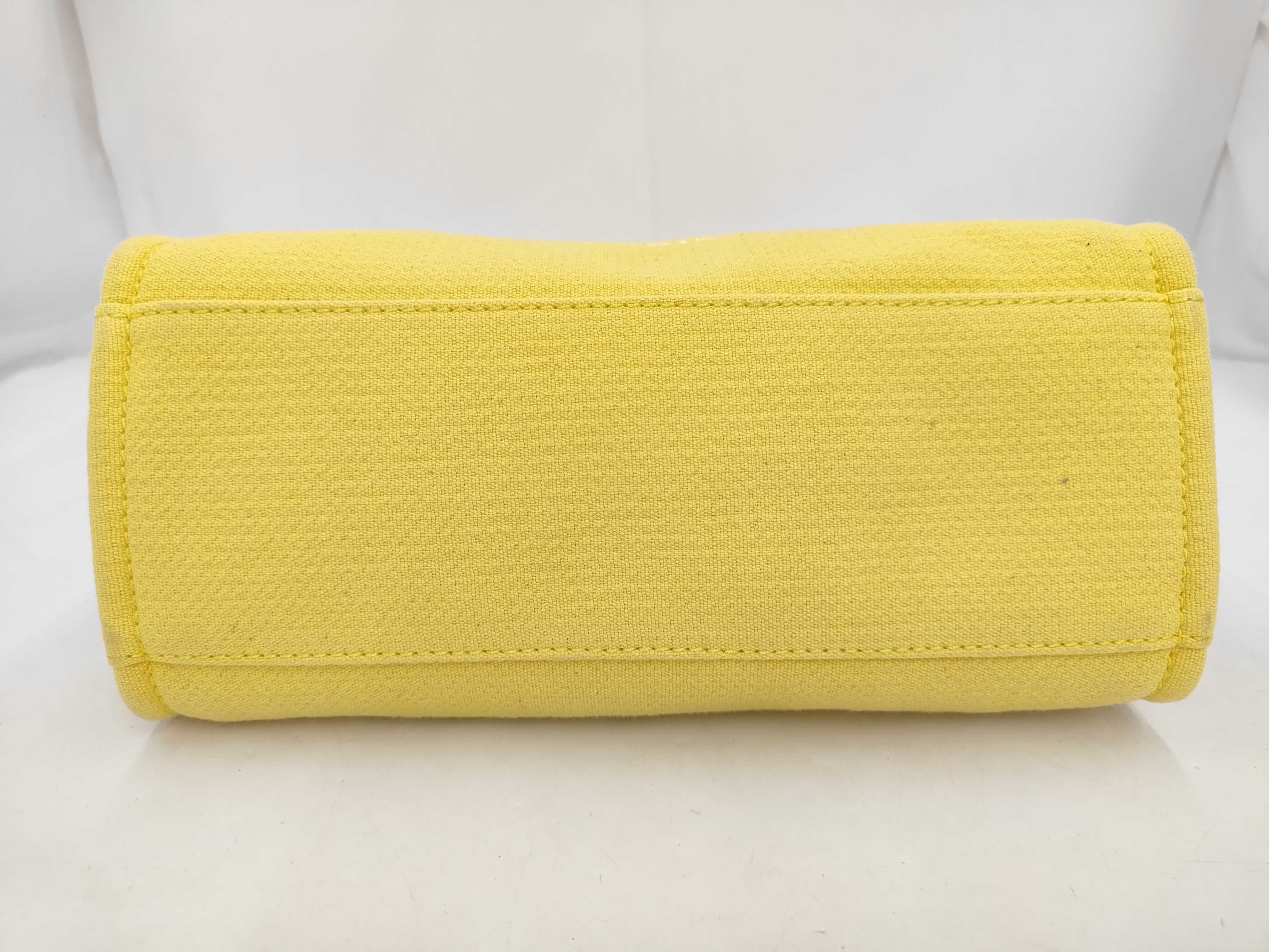 Deauville MM Tote Bag with Pouch, Yellow — view 4