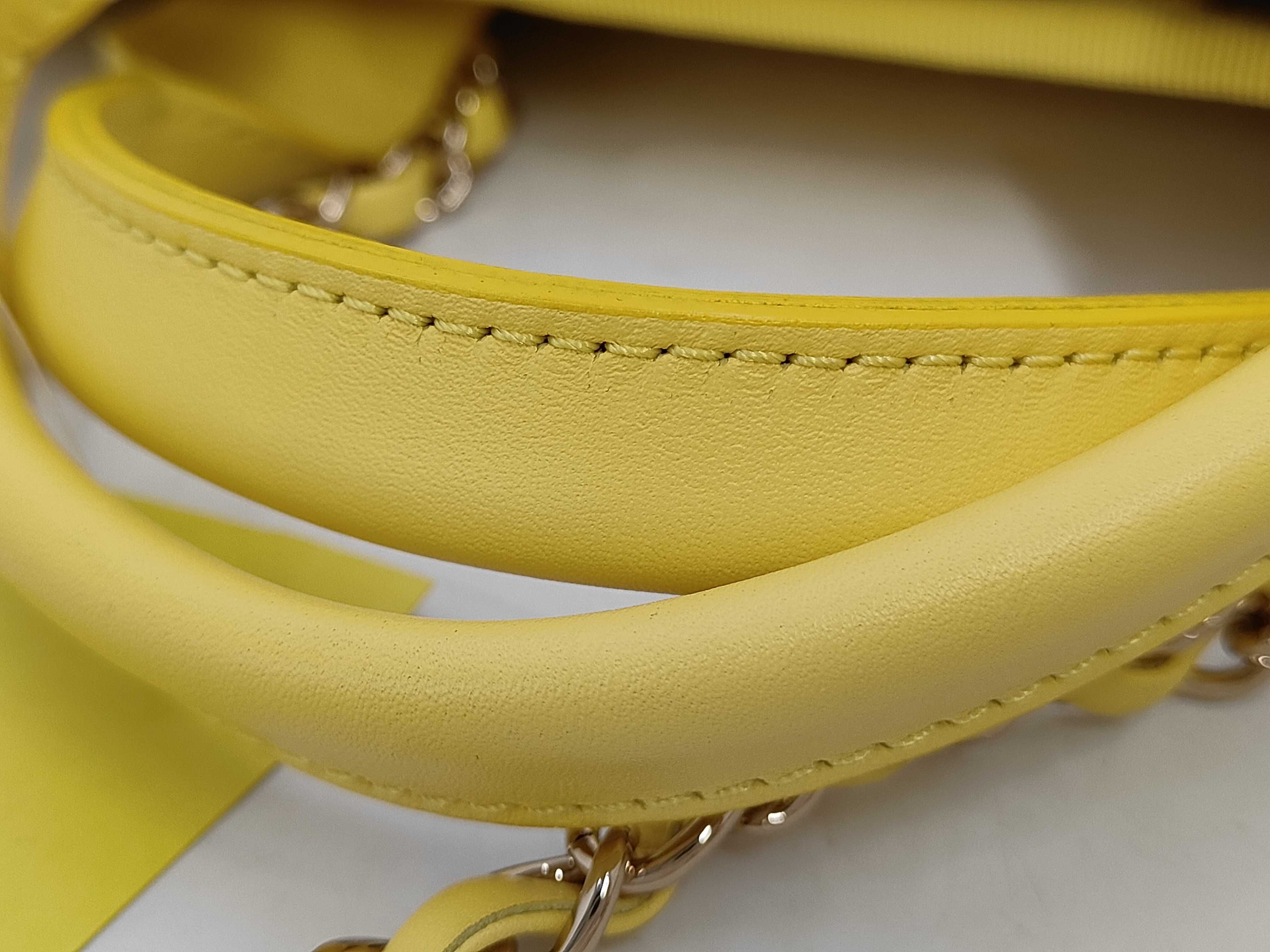 Deauville MM Tote Bag with Pouch, Yellow — view 7