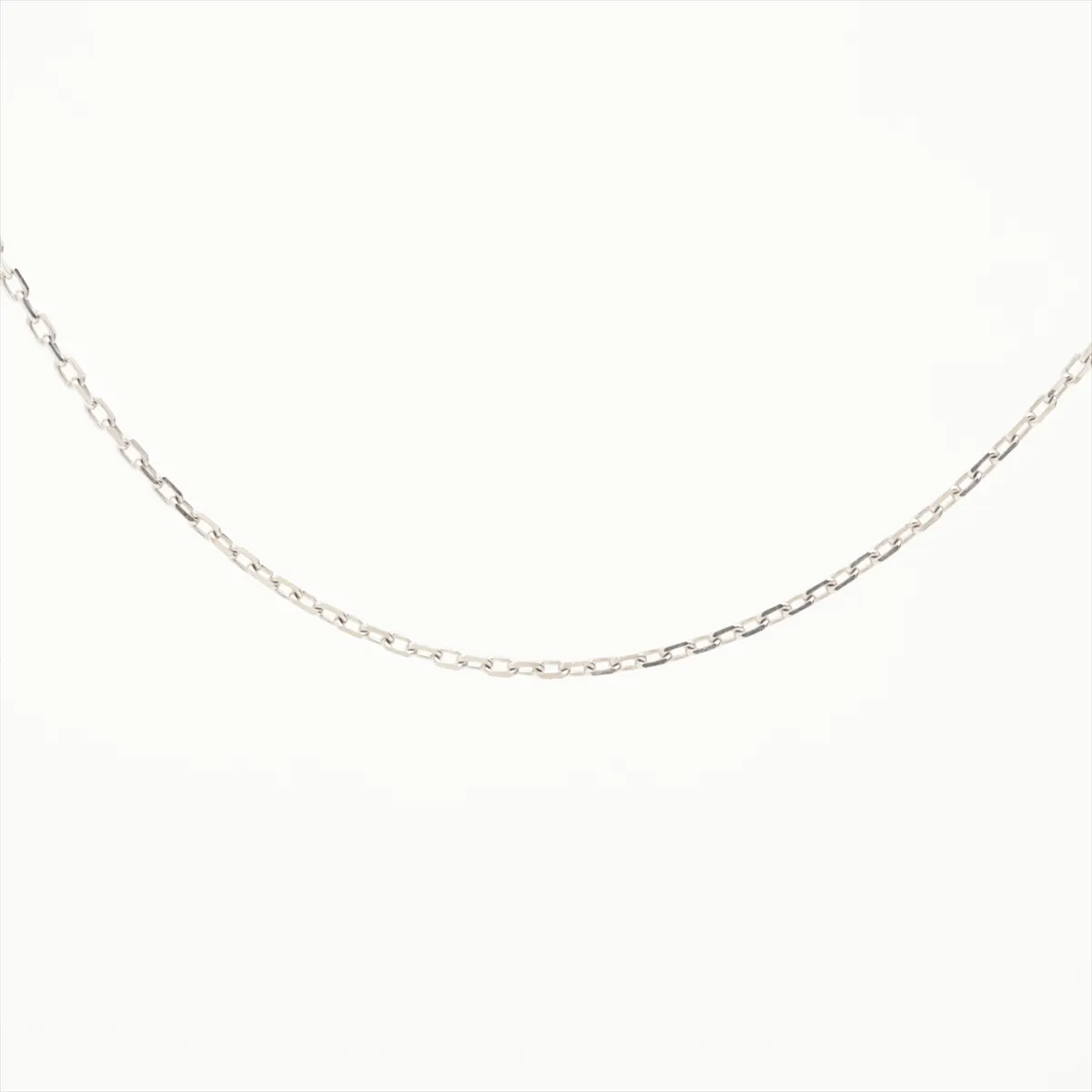 necklace chain, 750 (WG), 3.2g, QHB845, with a bent clasp. — view 2
