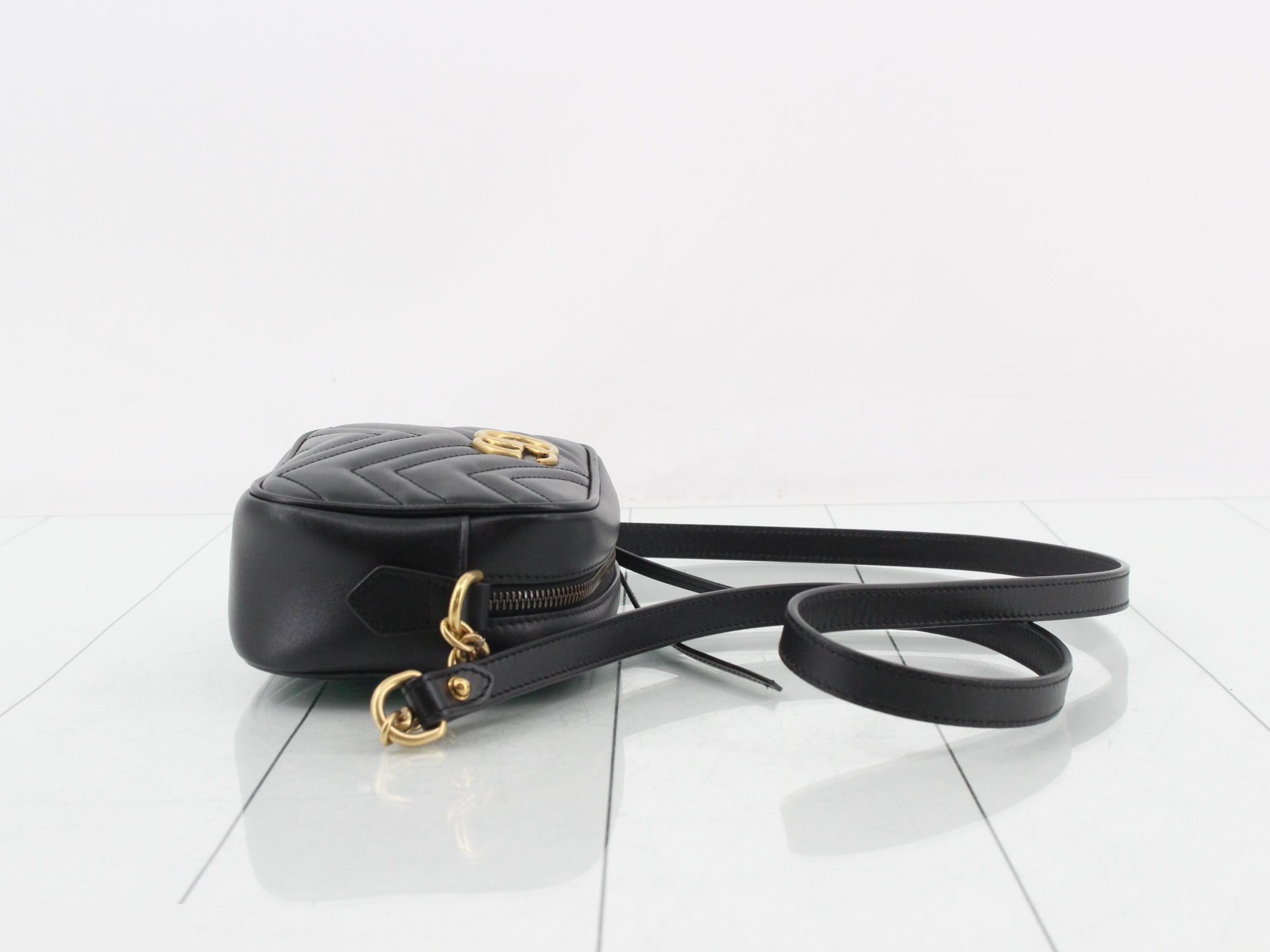 GG Marmont Shoulder Bag, Leather — view 3