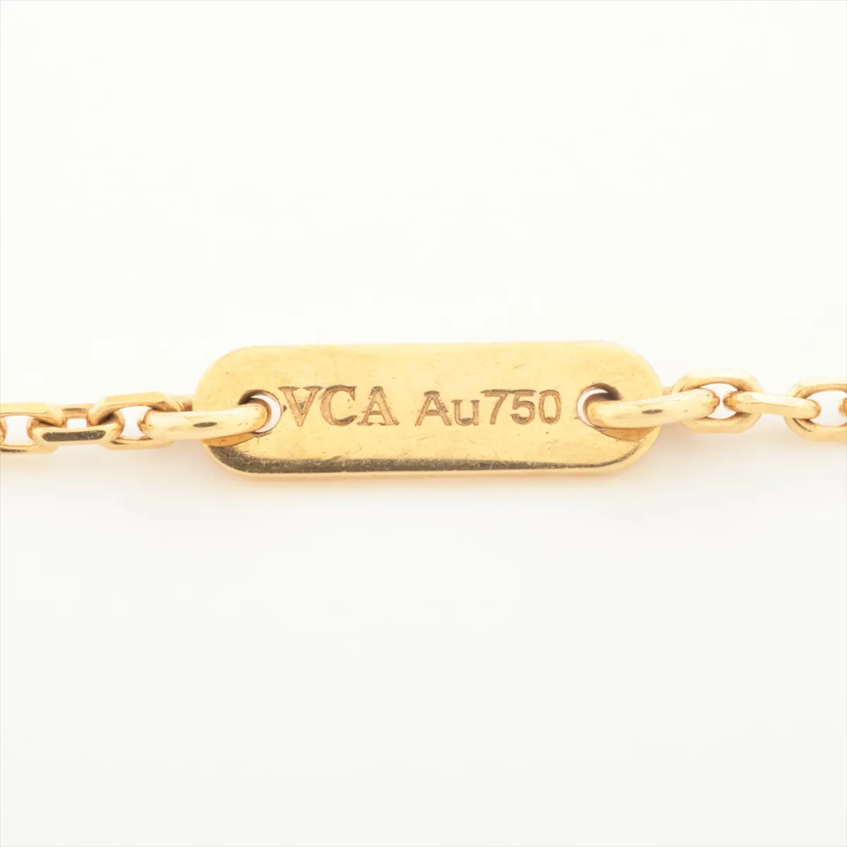 Sweet Alhambra Shell Necklace, 750 (Yellow Gold), 2.7g, JB331260. — view 4