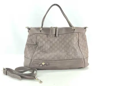Purple Bow Top Handle Bag with Long Shoulder Strap (Shoulder Bag)