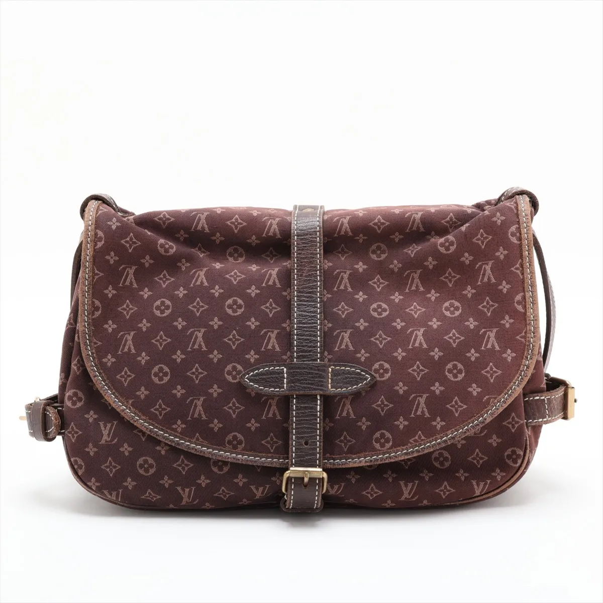 Monogram Mini Lin Saumur 30 M95227 MB0076 Brown — view 2