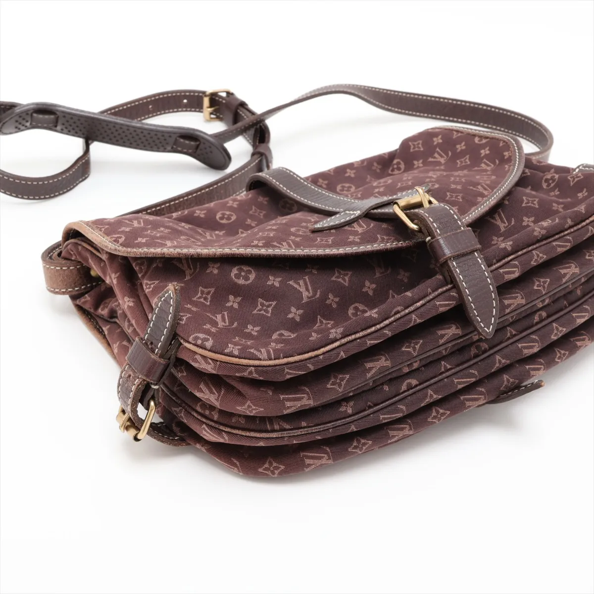 Monogram Mini Lin Saumur 30 M95227 MB0076 Brown — view 4