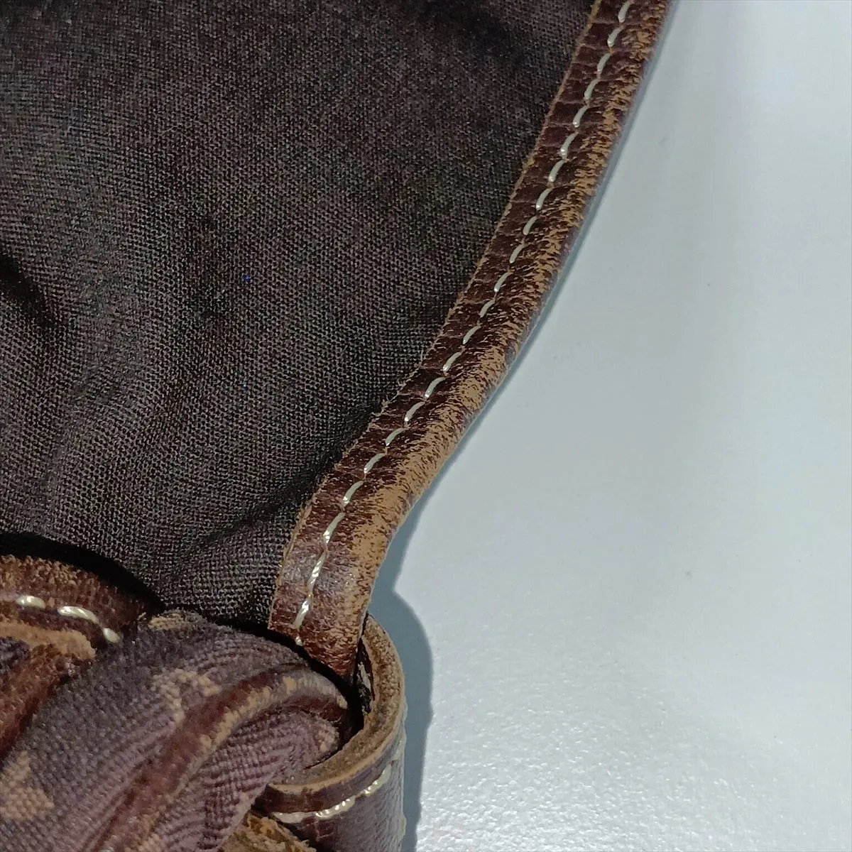 Monogram Mini Lin Saumur 30 M95227 MB0076 Brown — view 10