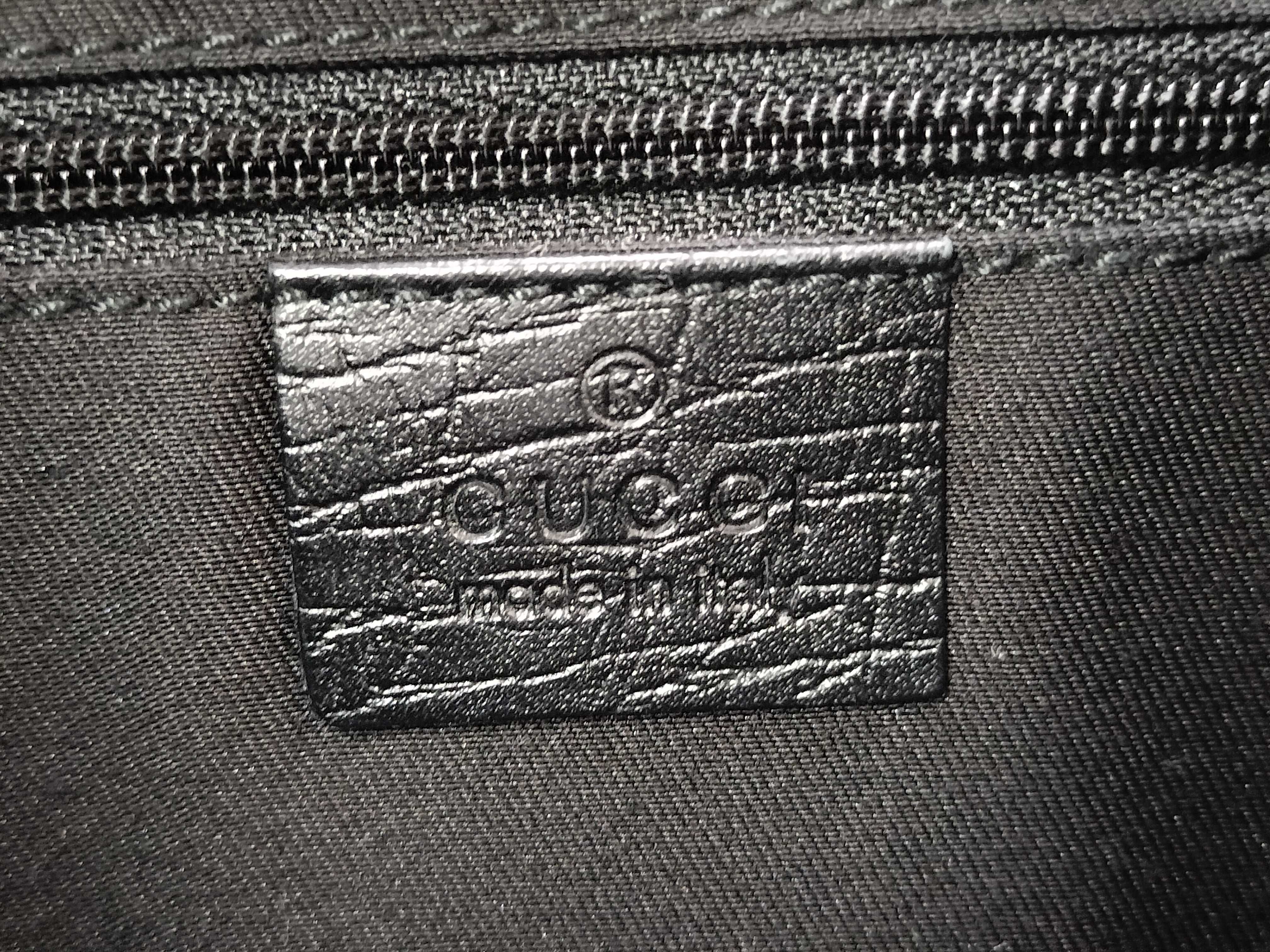 Jackie Gucci Jackie GG Canvas x Leather Shoulder Bag Black 01147 Shoulder Bag — view 8