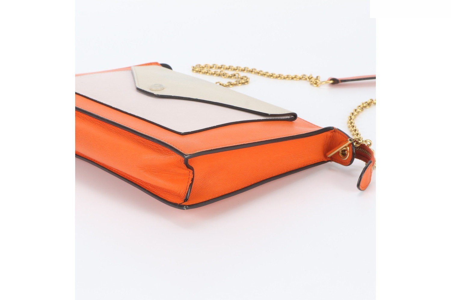 Pocket Envelope Leather Chain Shoulder Bag (Crossbody) — view 4