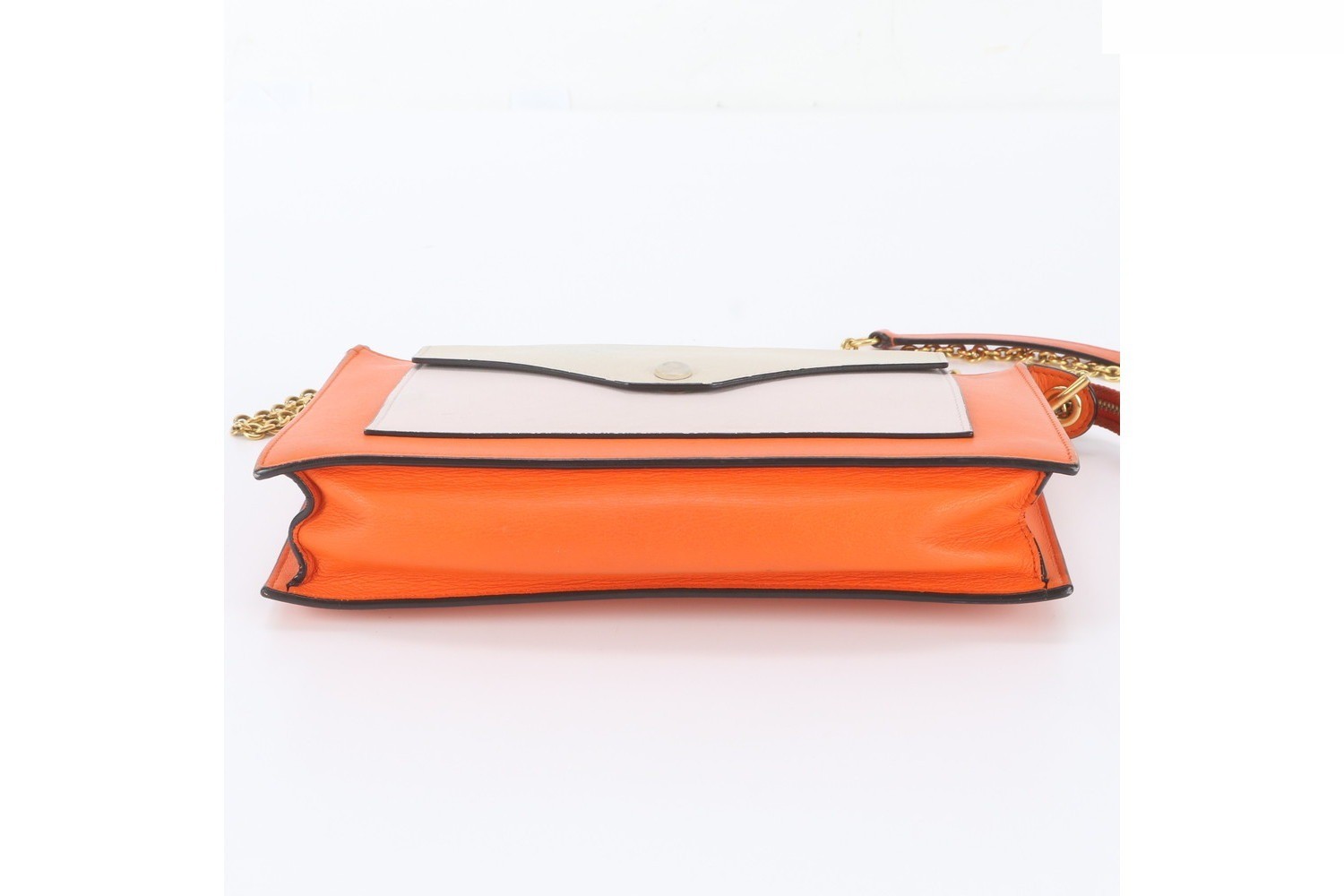 Pocket Envelope Leather Chain Shoulder Bag (Crossbody) — view 6