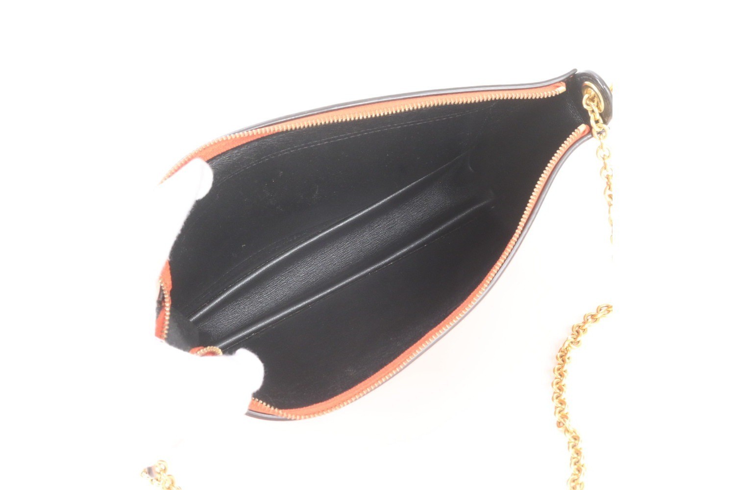 Pocket Envelope Leather Chain Shoulder Bag (Crossbody) — view 7