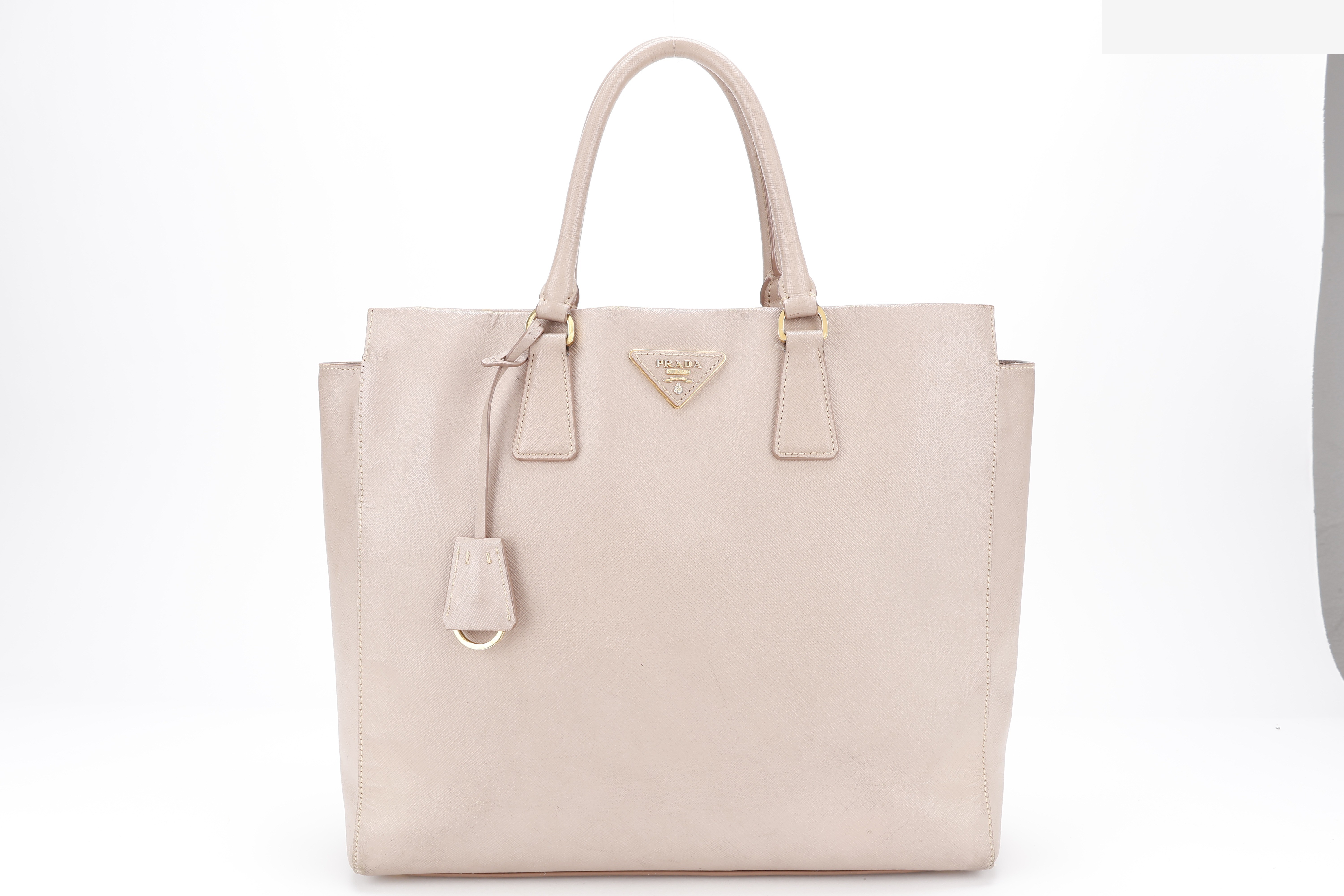 TOTE BAG BEIGE SAFFIANO GHW