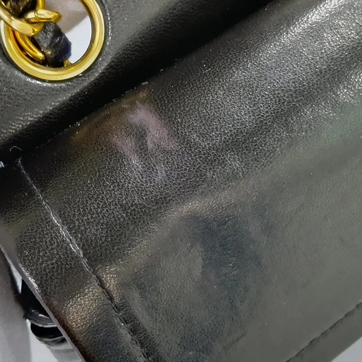 [Individually packaged] Chanel Matelassé 23 Small Lambskin Double Flap Double Chain Bag, Black with Gold Hardware, 3061990, Series 3, A01113 — view 14