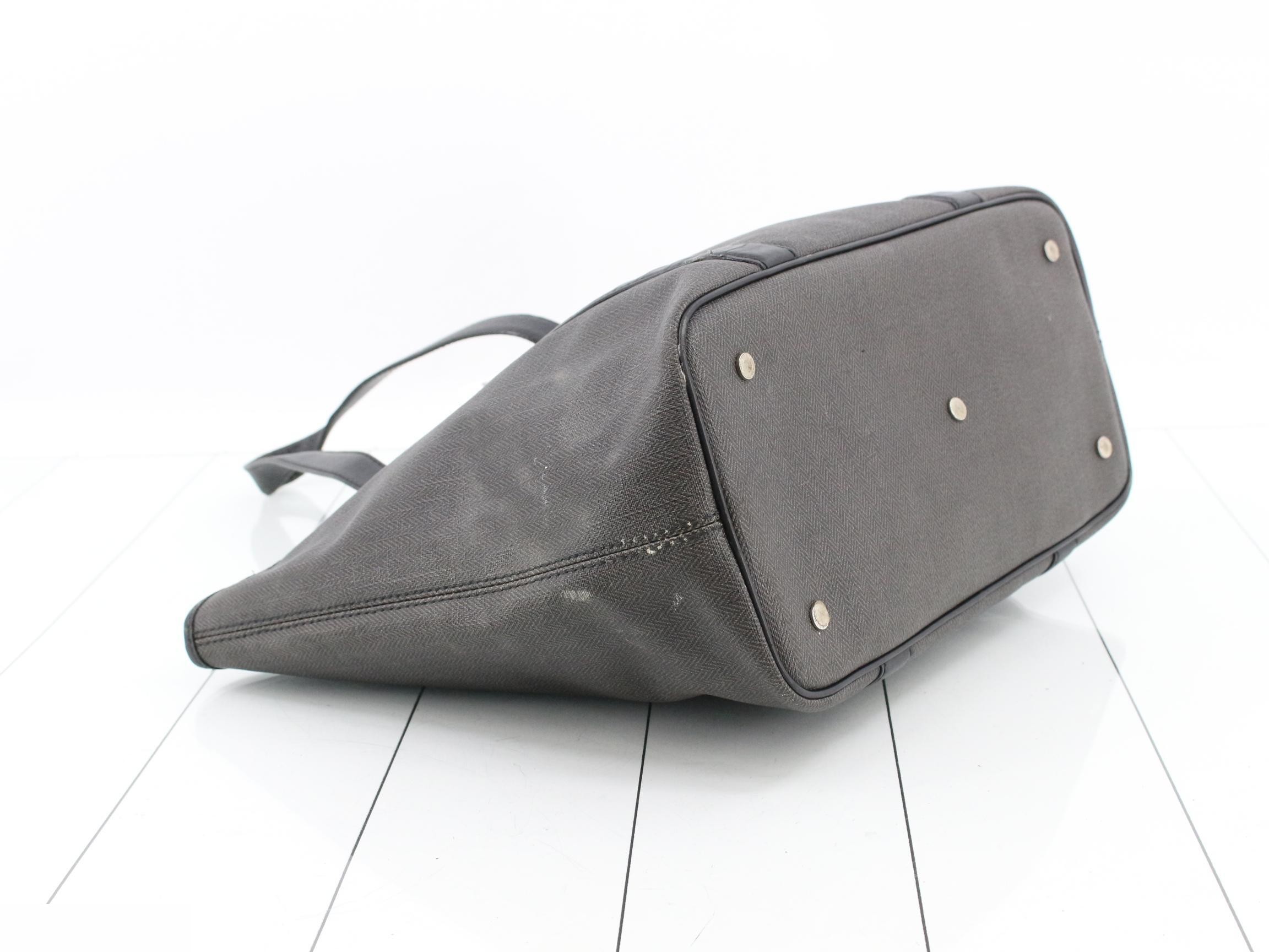 Weekend PVC/Leather Tote Bag, Gray — view 5