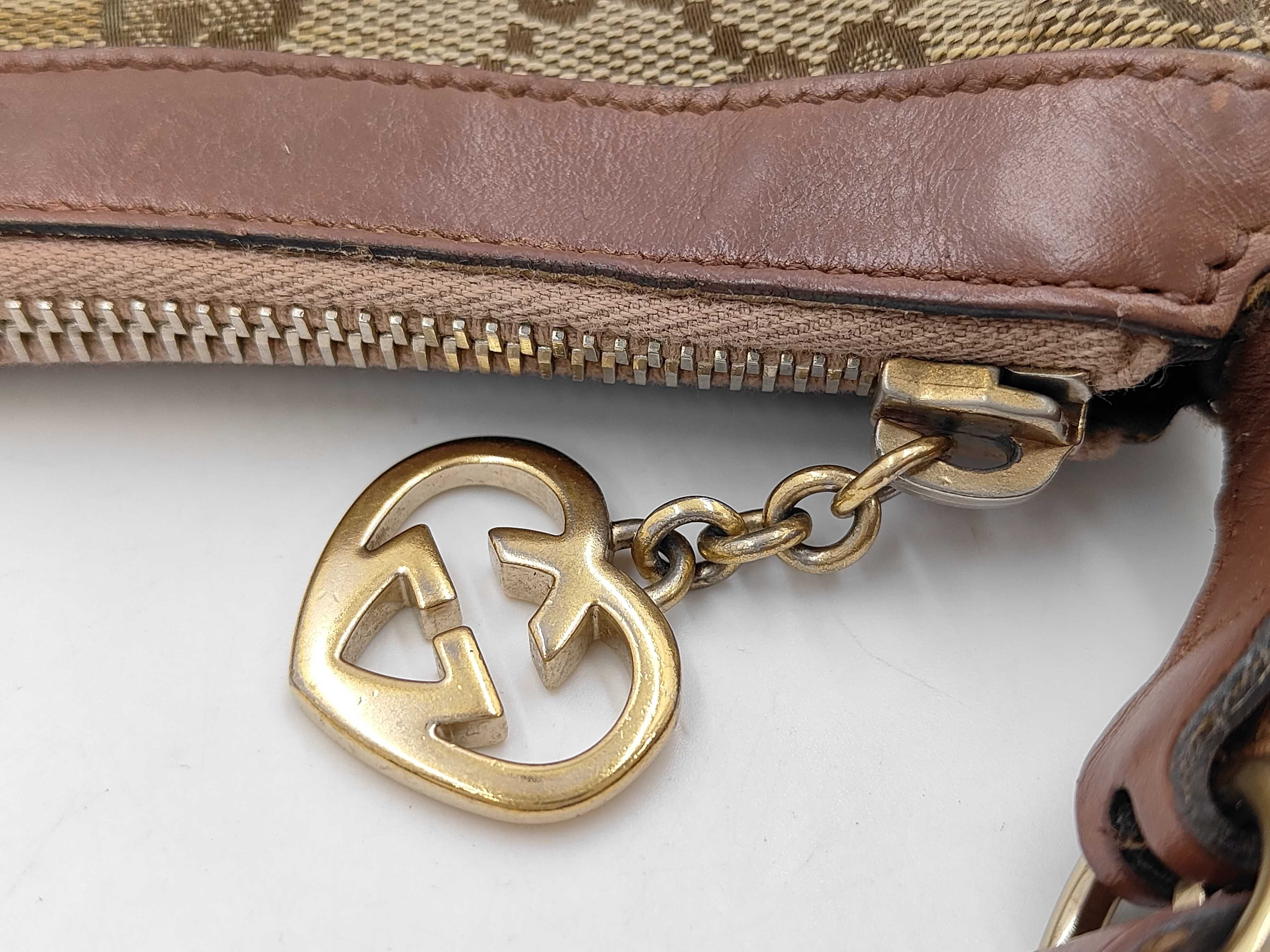 GG Canvas Heart Charm Handbag — view 8