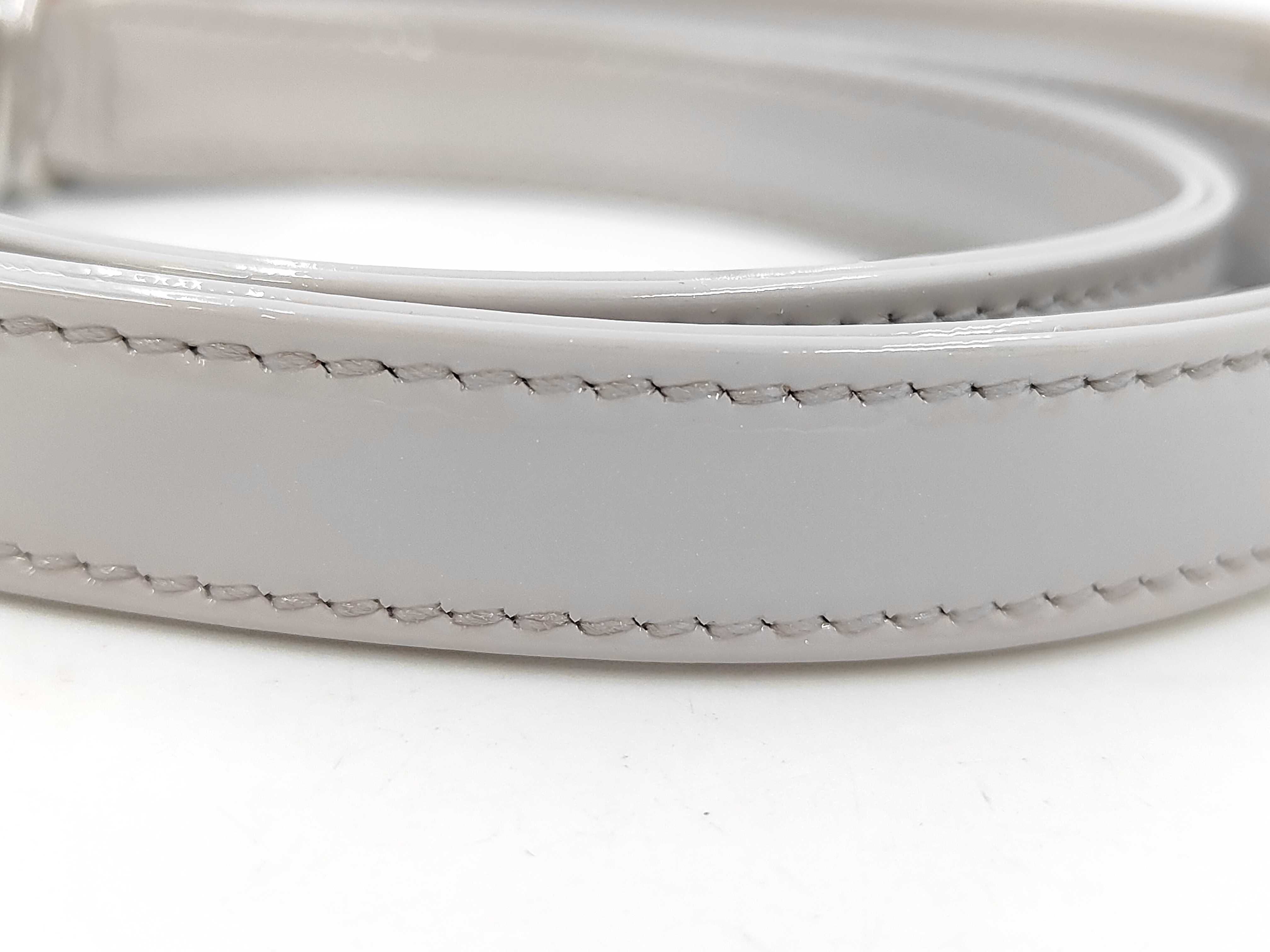 patent gray Lady Dior handbag — view 13