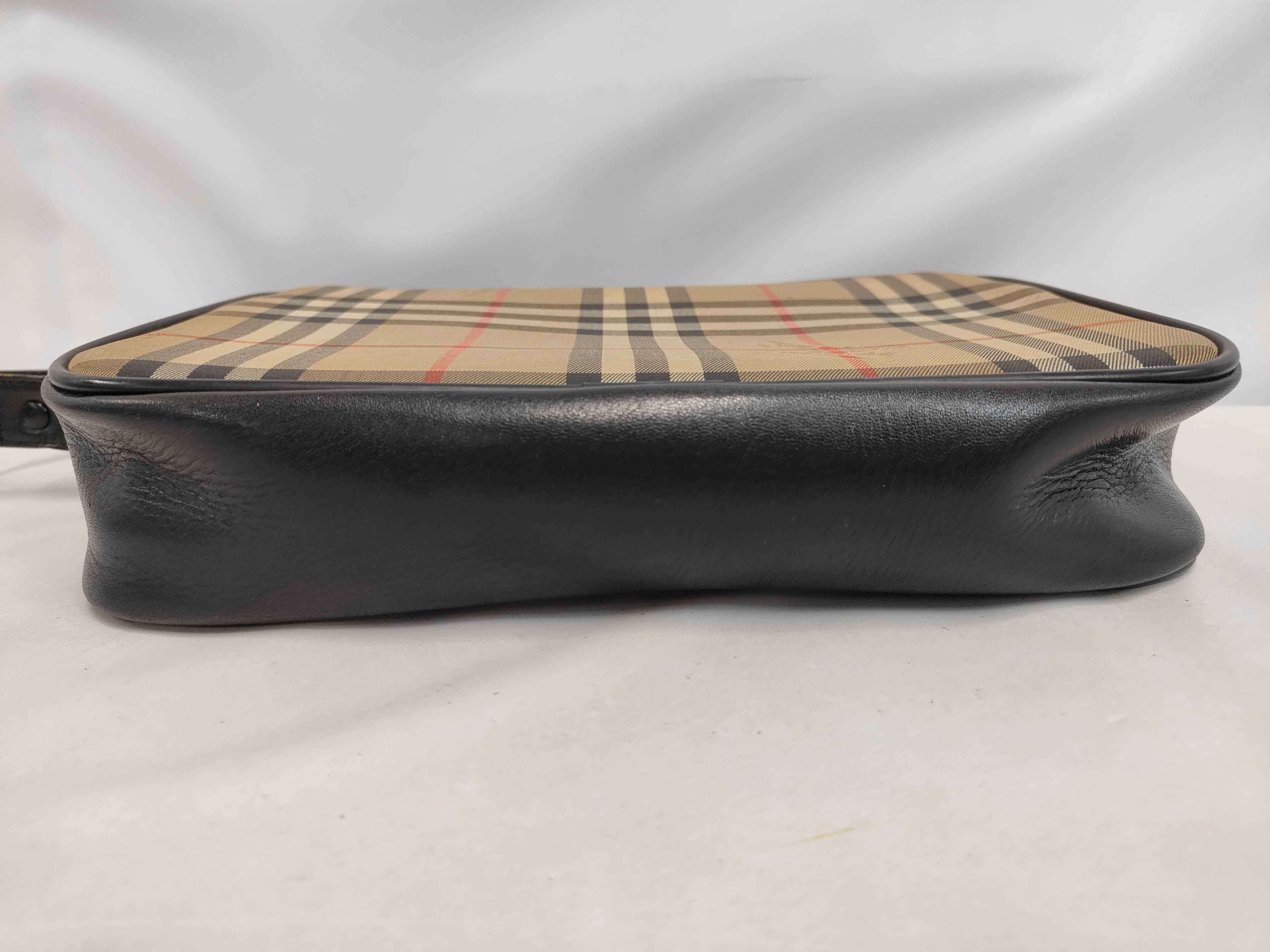Shoulder Bag Burberrys Burberry Nova Check Horse Logo Brown Canvas Leather Shoulder Bag — view 4