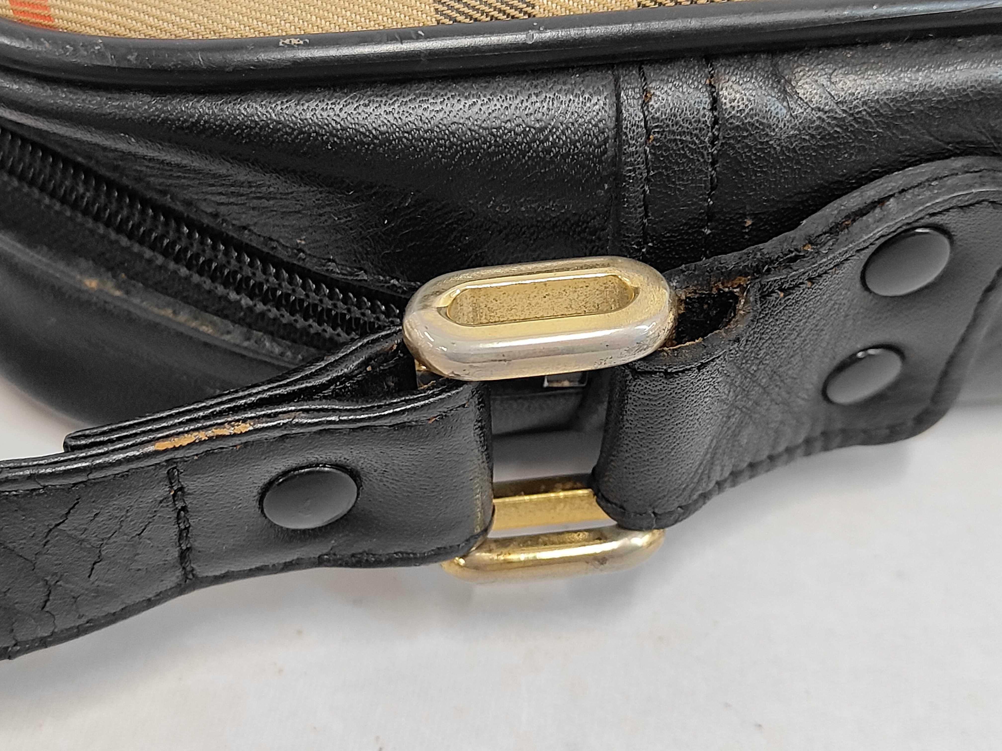 Shoulder Bag Burberrys Burberry Nova Check Horse Logo Brown Canvas Leather Shoulder Bag — view 6