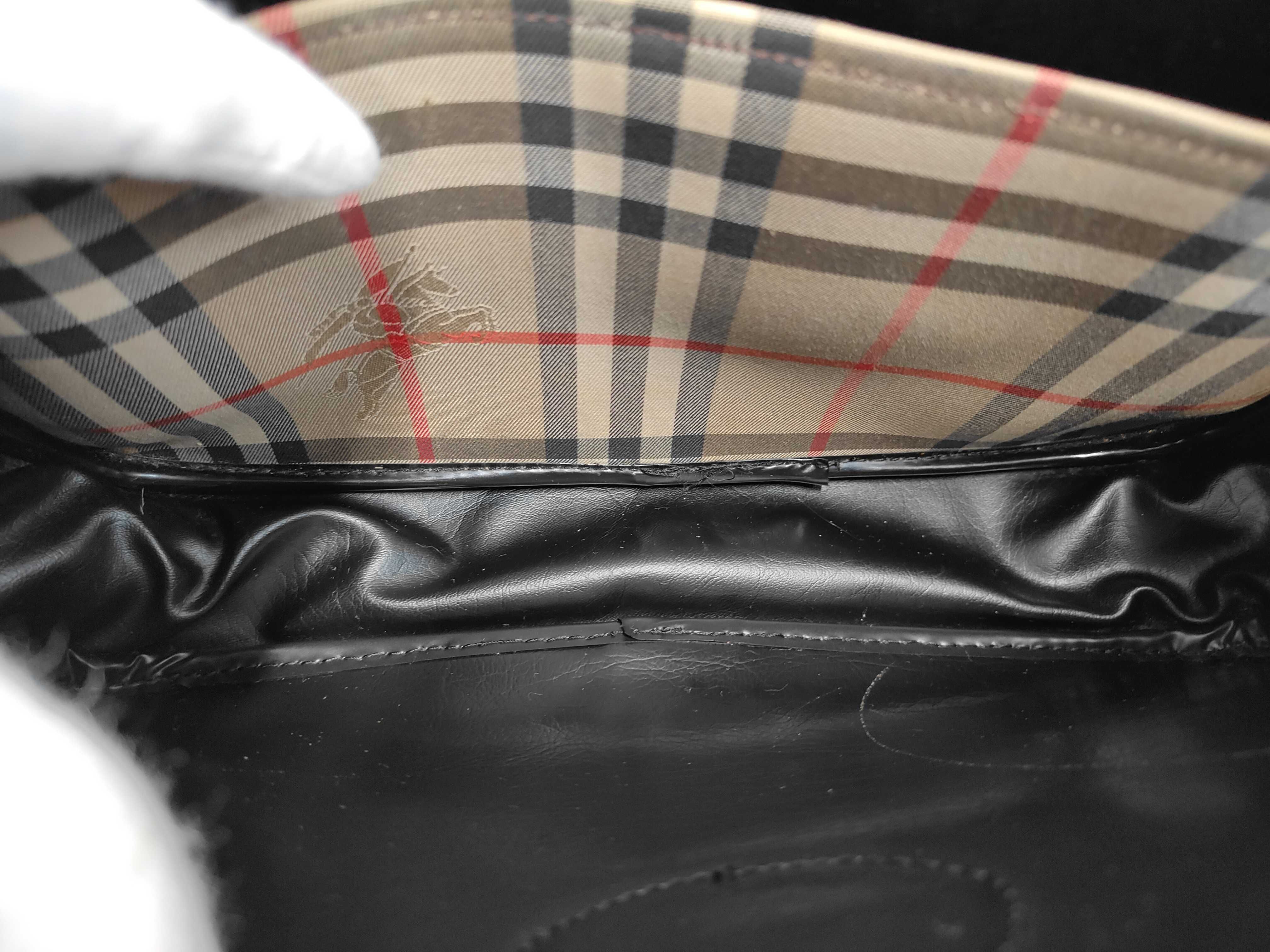 Shoulder Bag Burberrys Burberry Nova Check Horse Logo Brown Canvas Leather Shoulder Bag — view 8