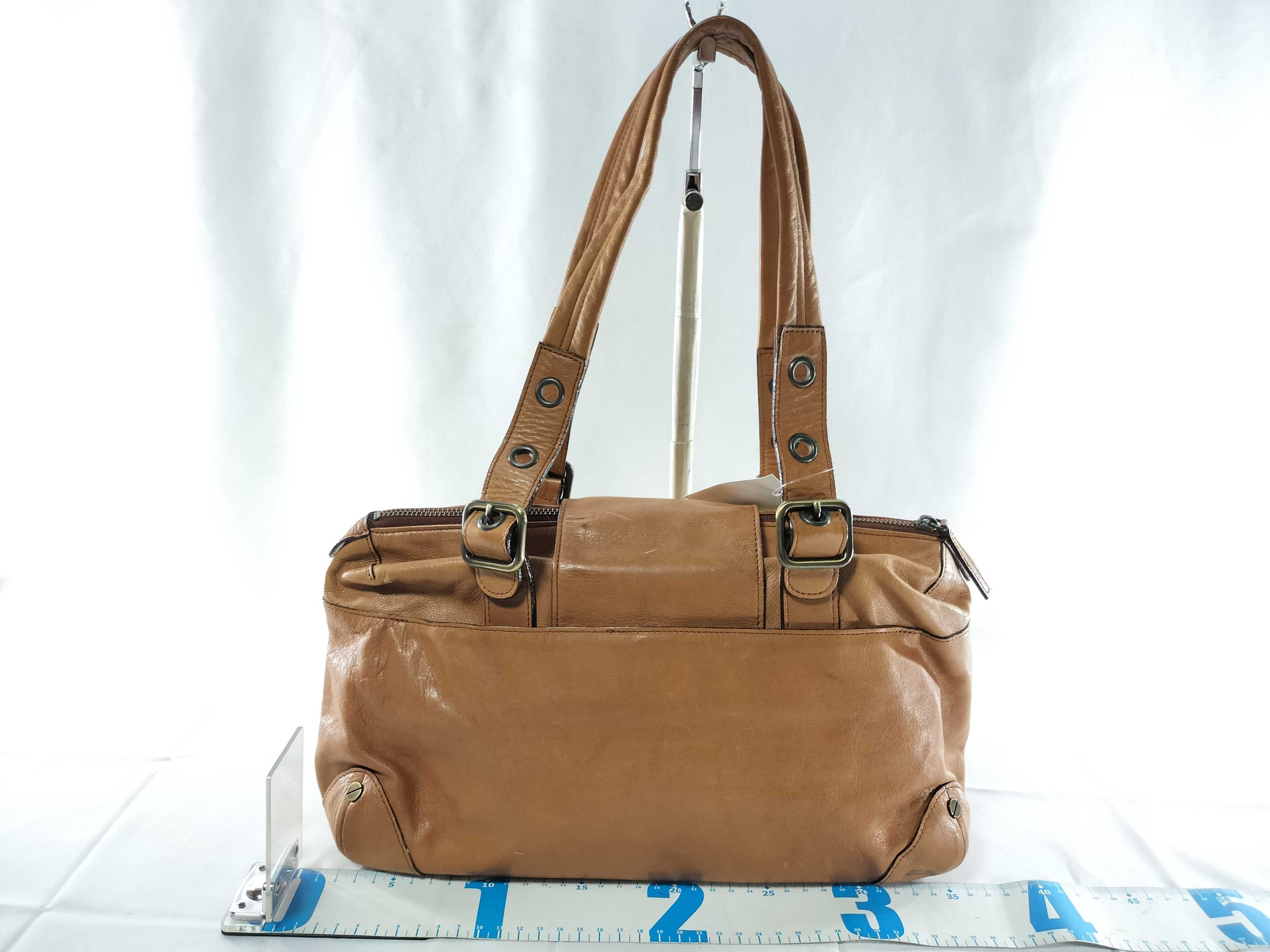 leather tote bag — view 2