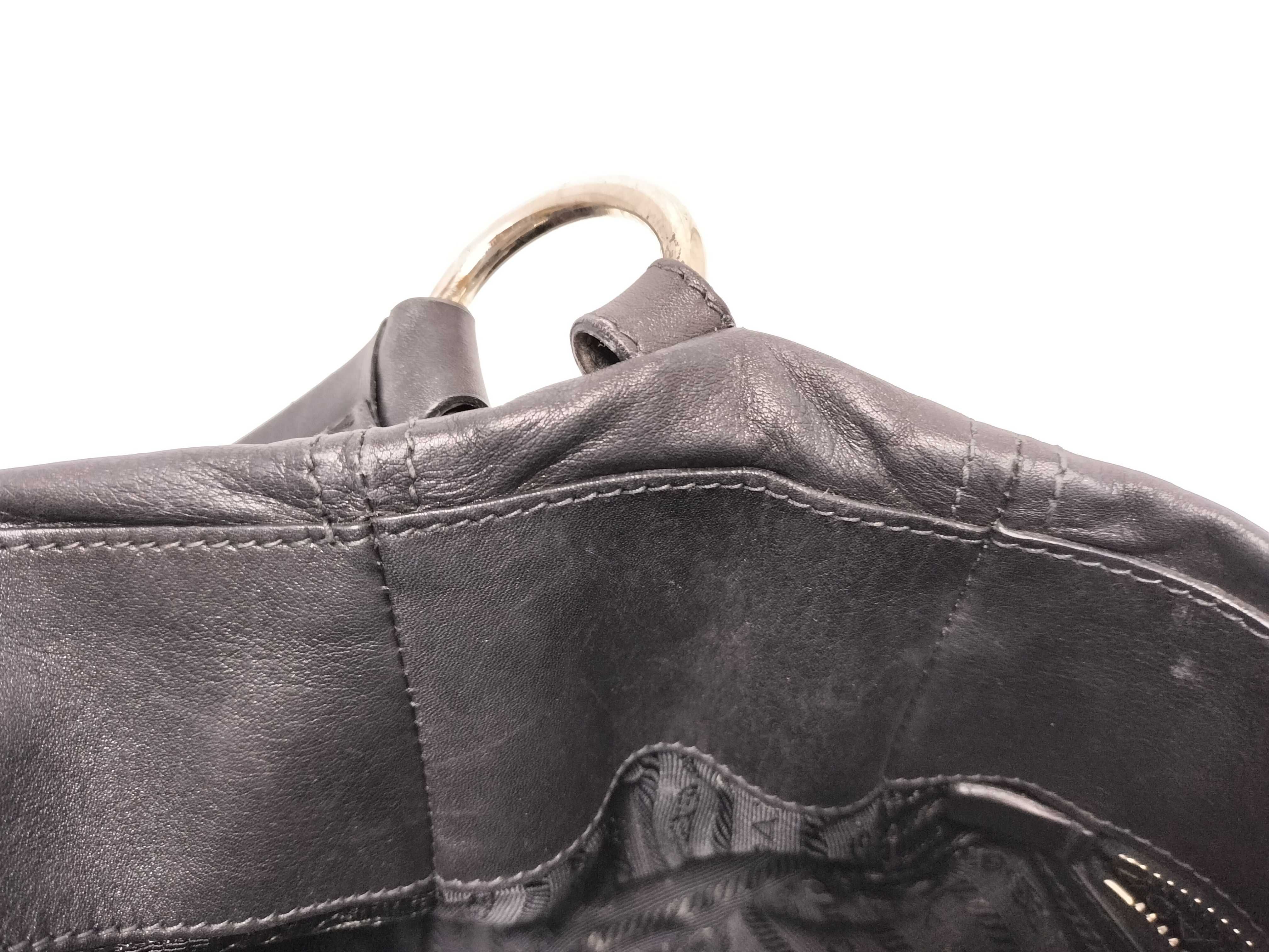 Leather Shoulder Bag Black Shoulder Bag — view 11