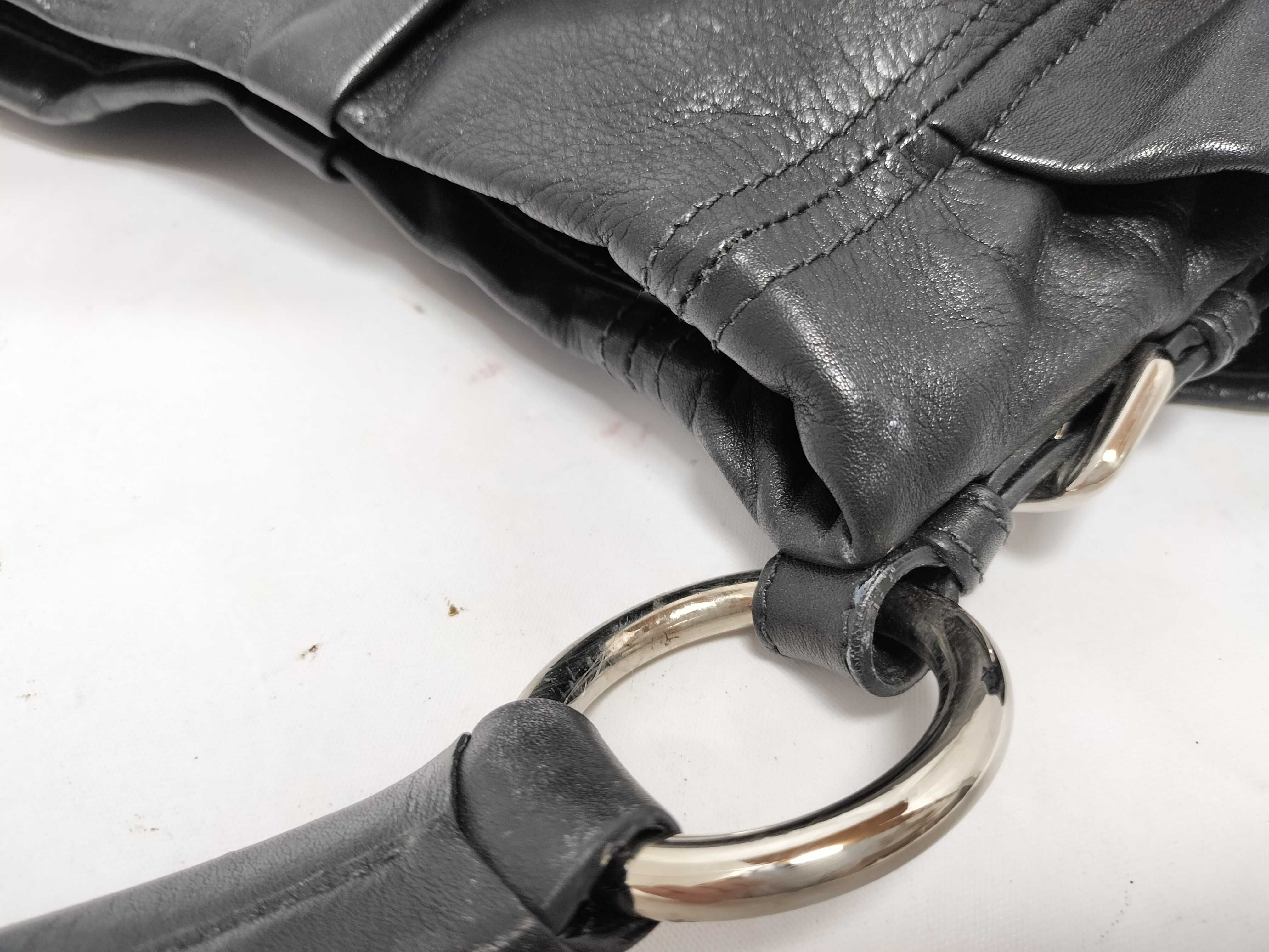 Leather Shoulder Bag Black Shoulder Bag — view 5