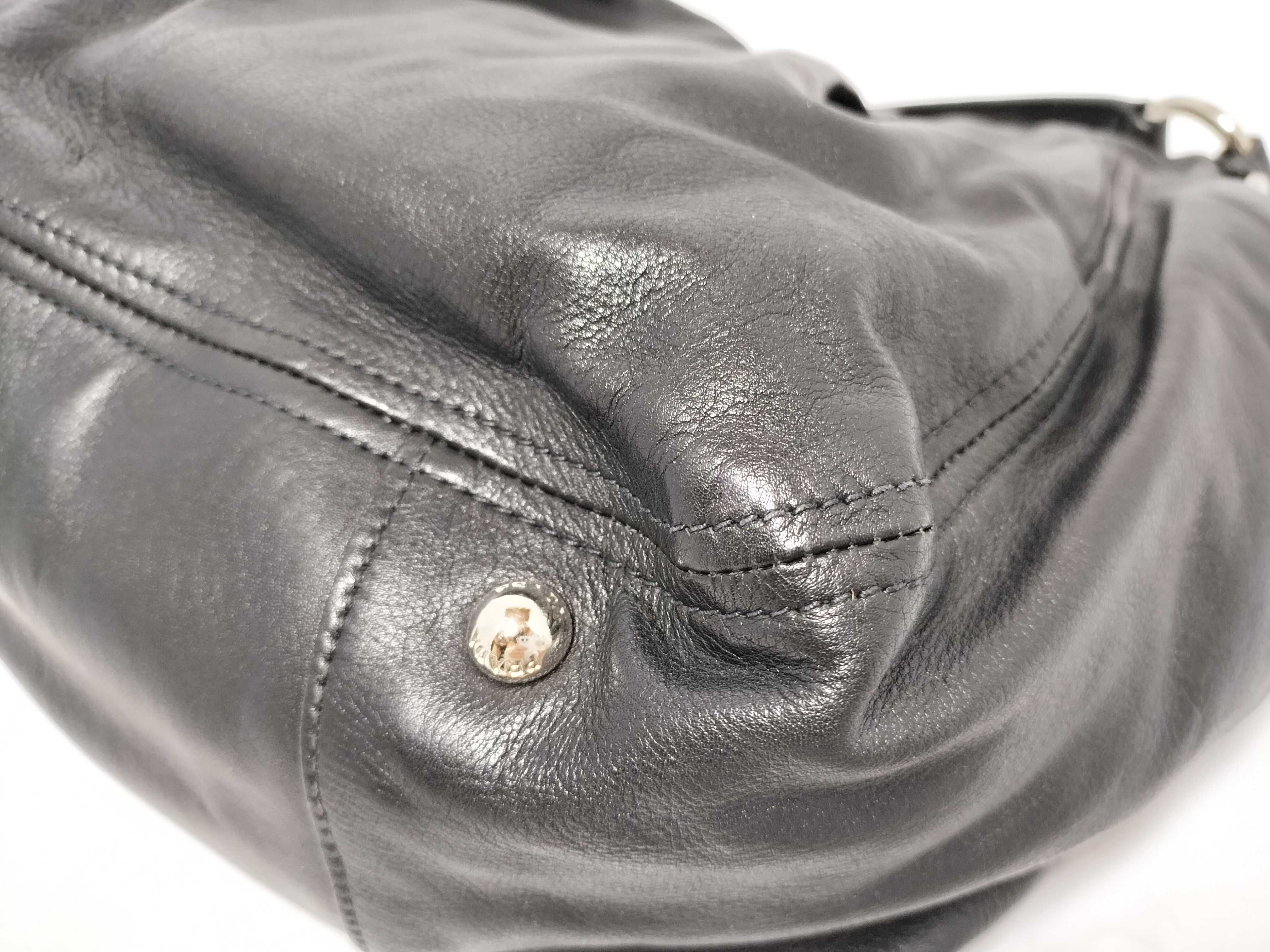 Leather Shoulder Bag Black Shoulder Bag — view 7