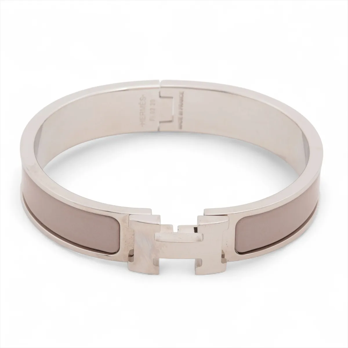 Click H Bangle Fan FI0220 Bangle GP Silver x Greige