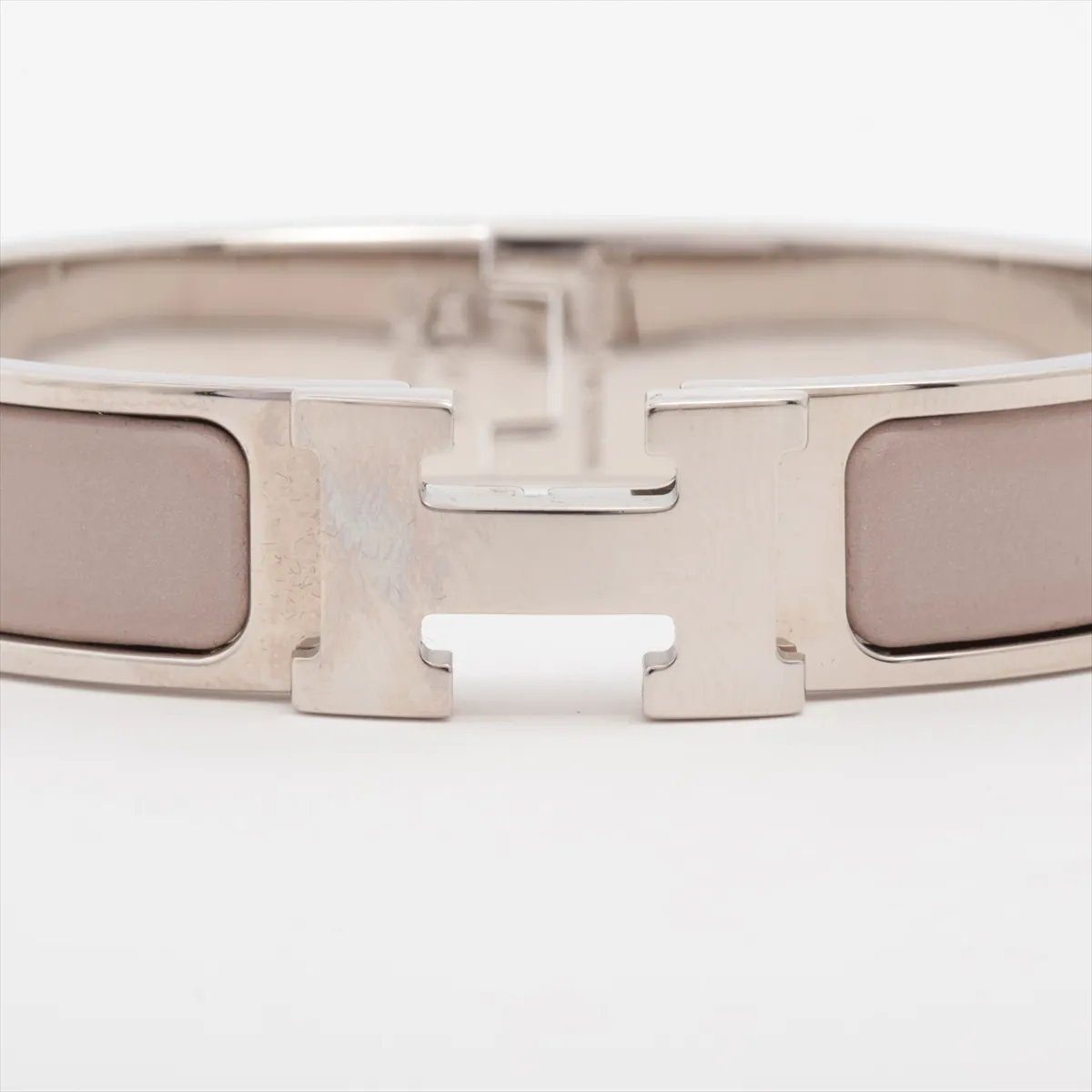 Click H Bangle Fan FI0220 Bangle GP Silver x Greige — view 3