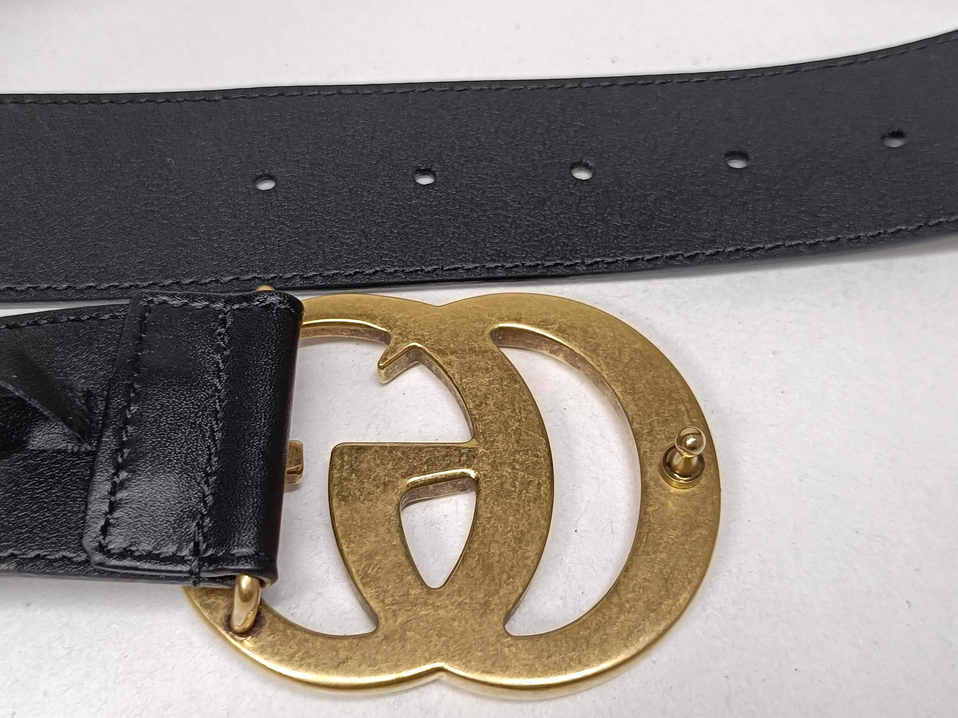 GG Marmont Leather 400593 AP00T Belt — view 4