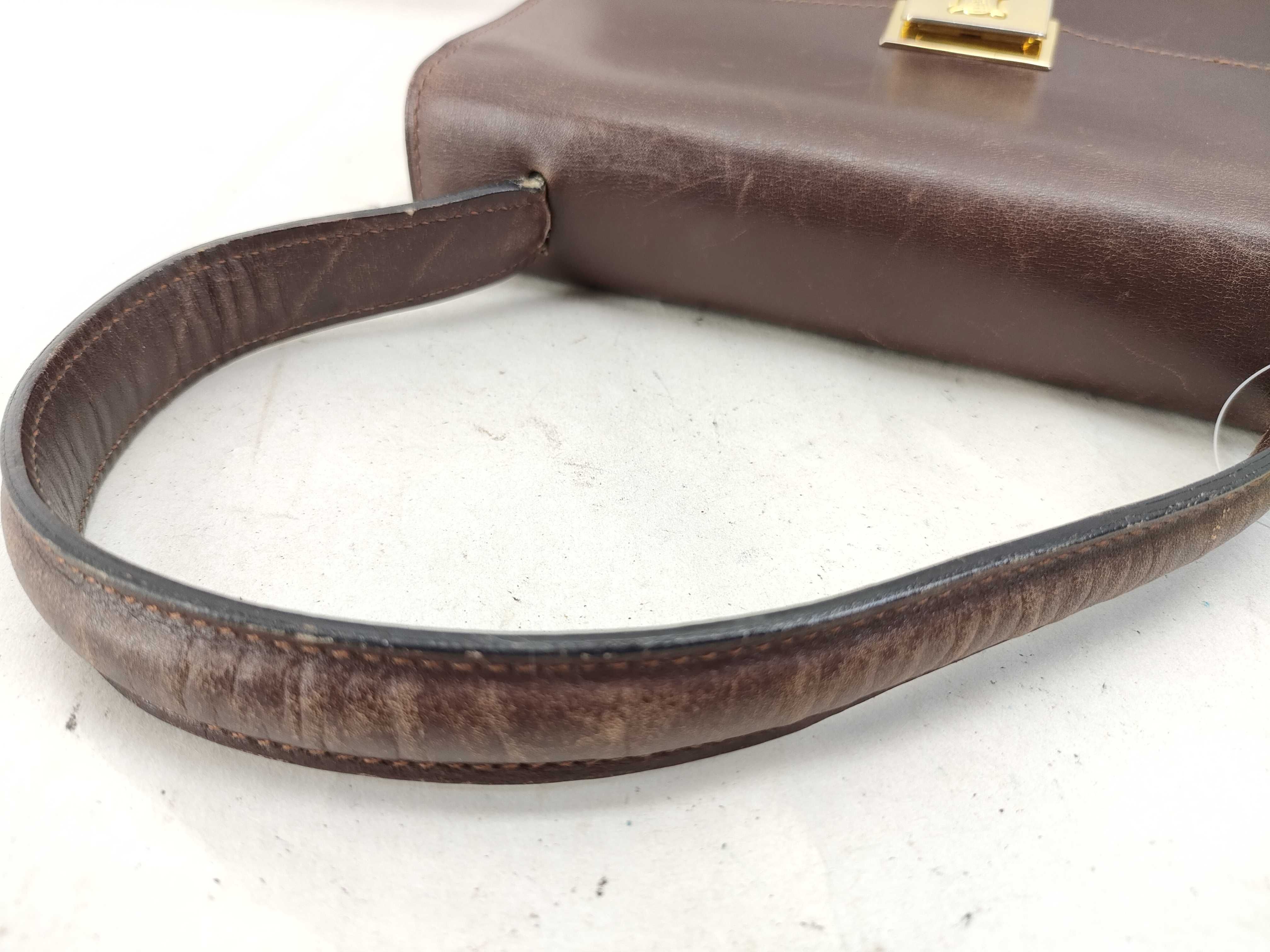 Vintage Calf Triomphe Macadam Gold Hardware Handbag — view 3